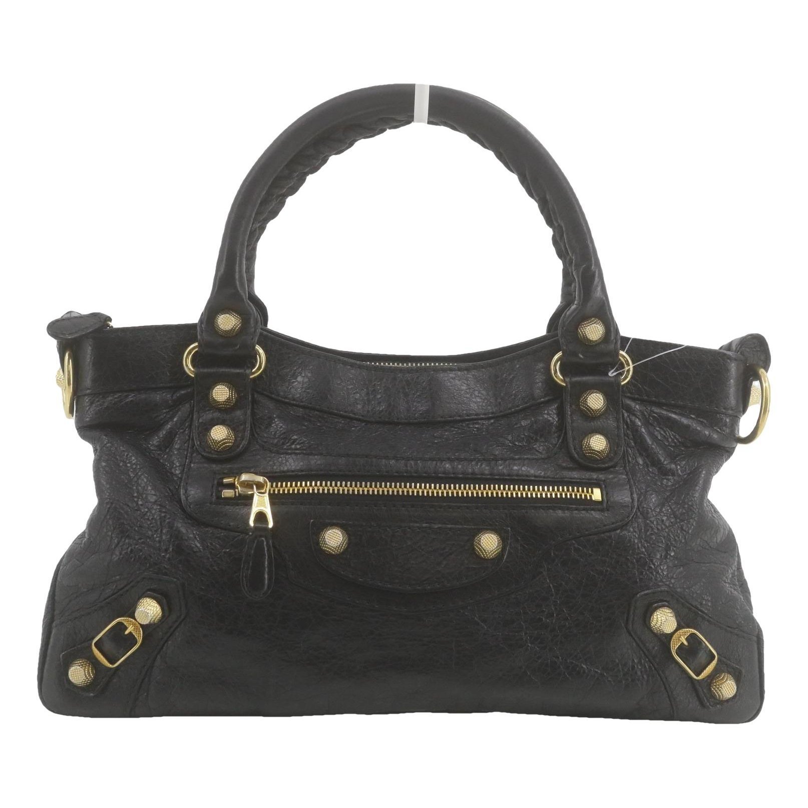 City leather handbag