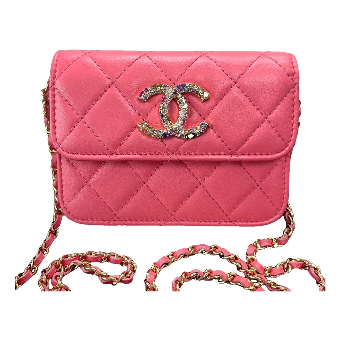 Trendy CC leather handbag