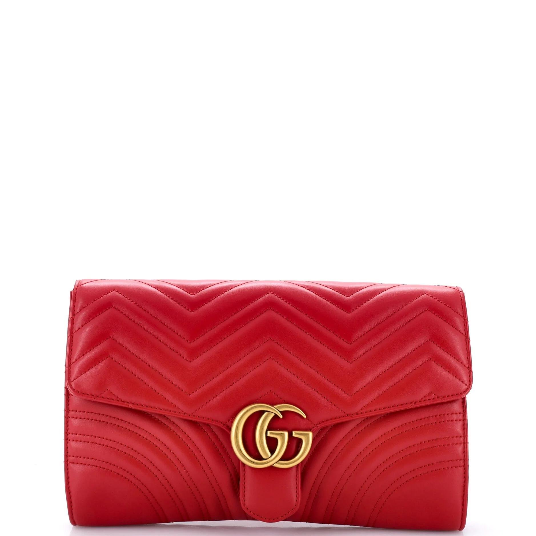 Leather clutch bag