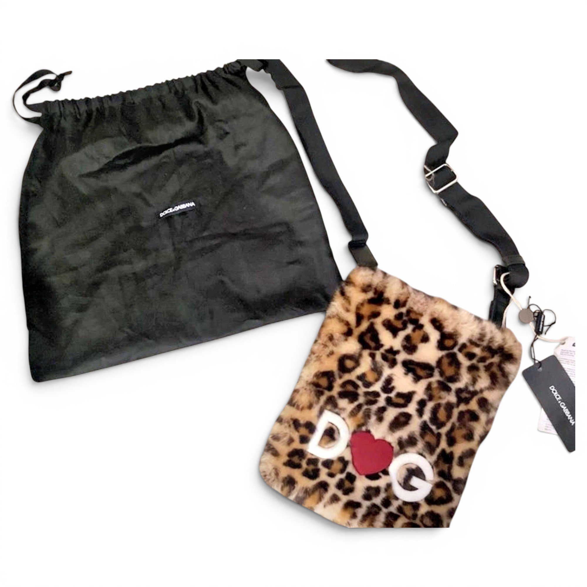 Dolce & Gabbana Faux fur crossbody bag