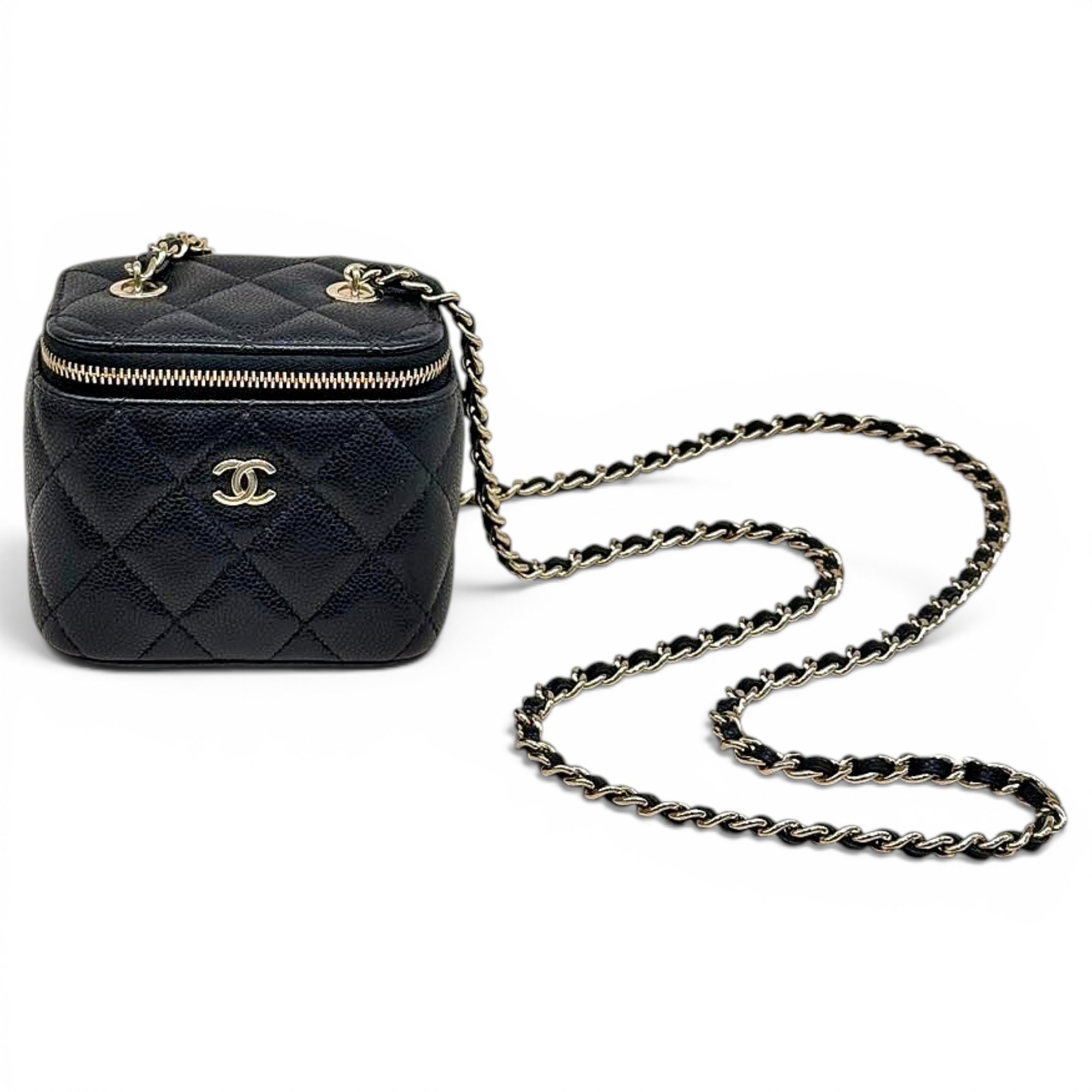 Trendy CC Vanity leather handbag