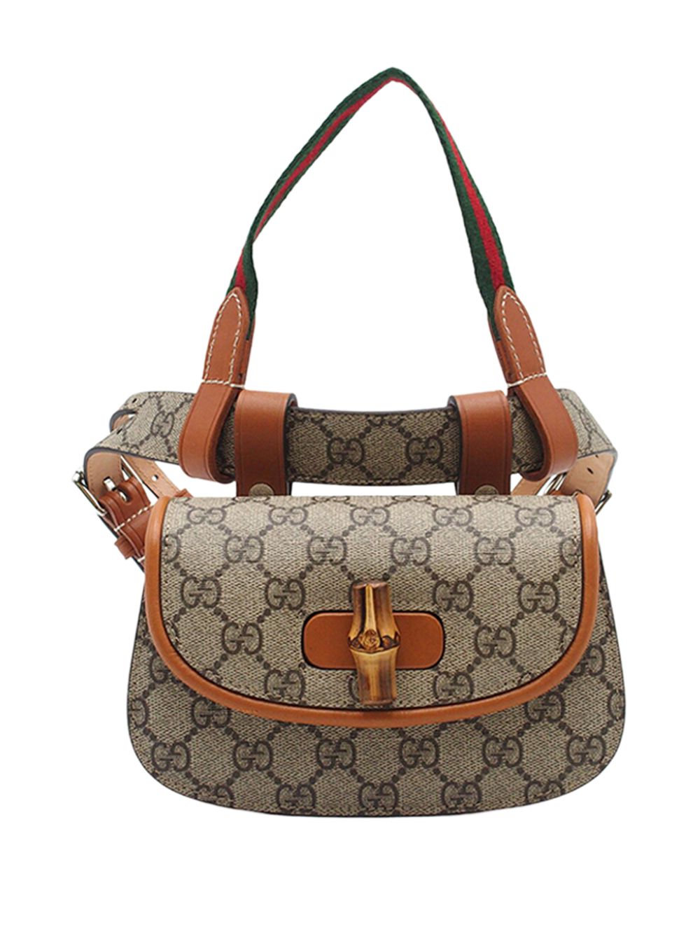 2016-2025 Mini GG Supreme Web Bamboo 1947 belt bag