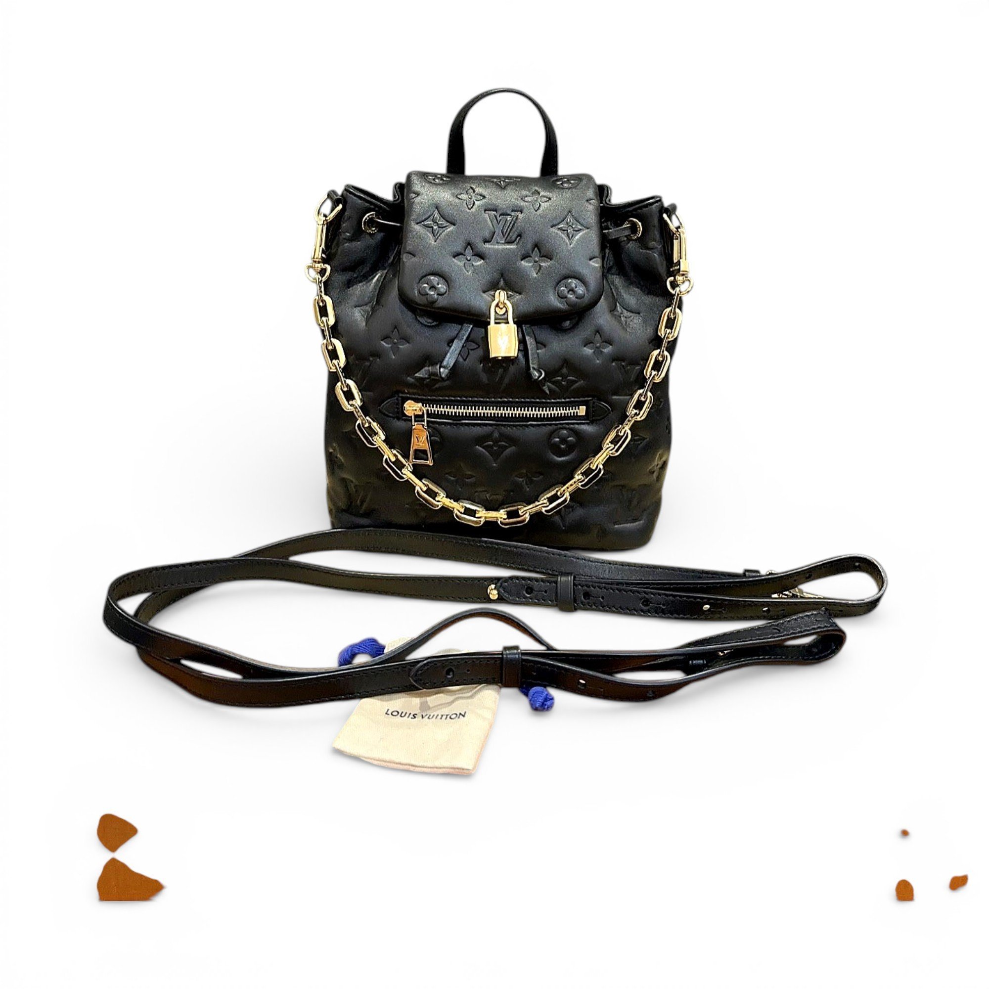 Louis Vuitton Montsouris leather backpack