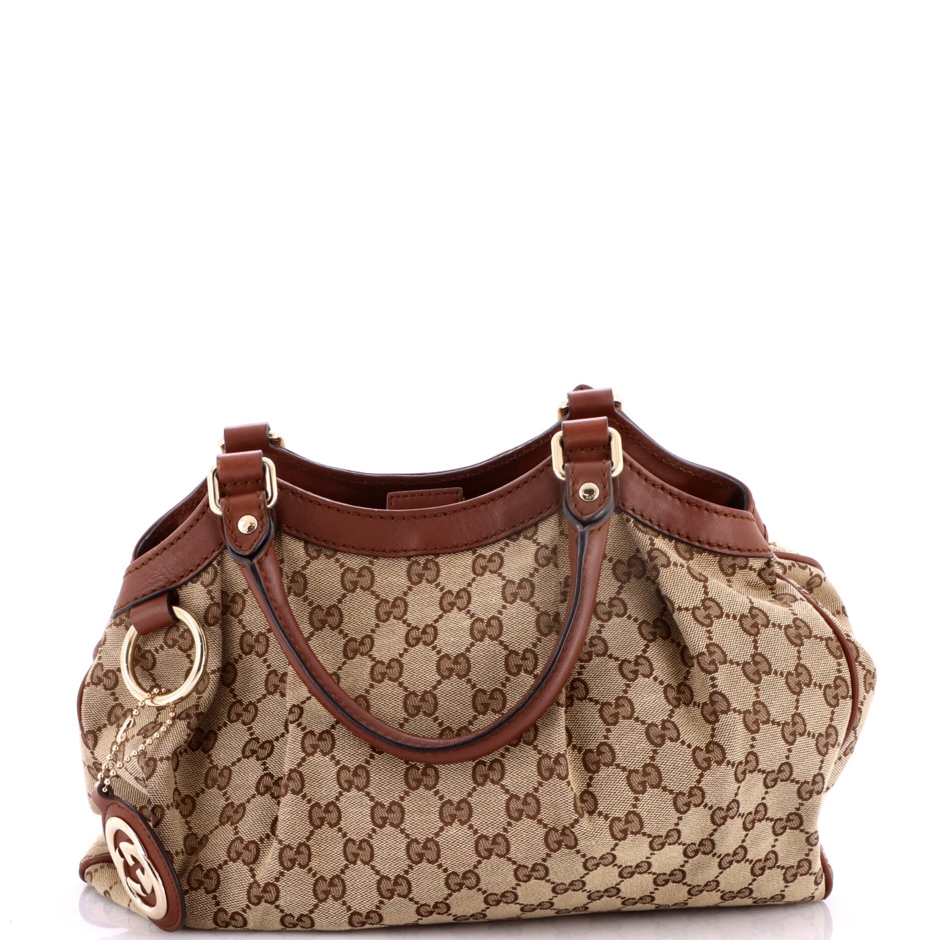 Sukey Tote GG Canvas with Leather Medium