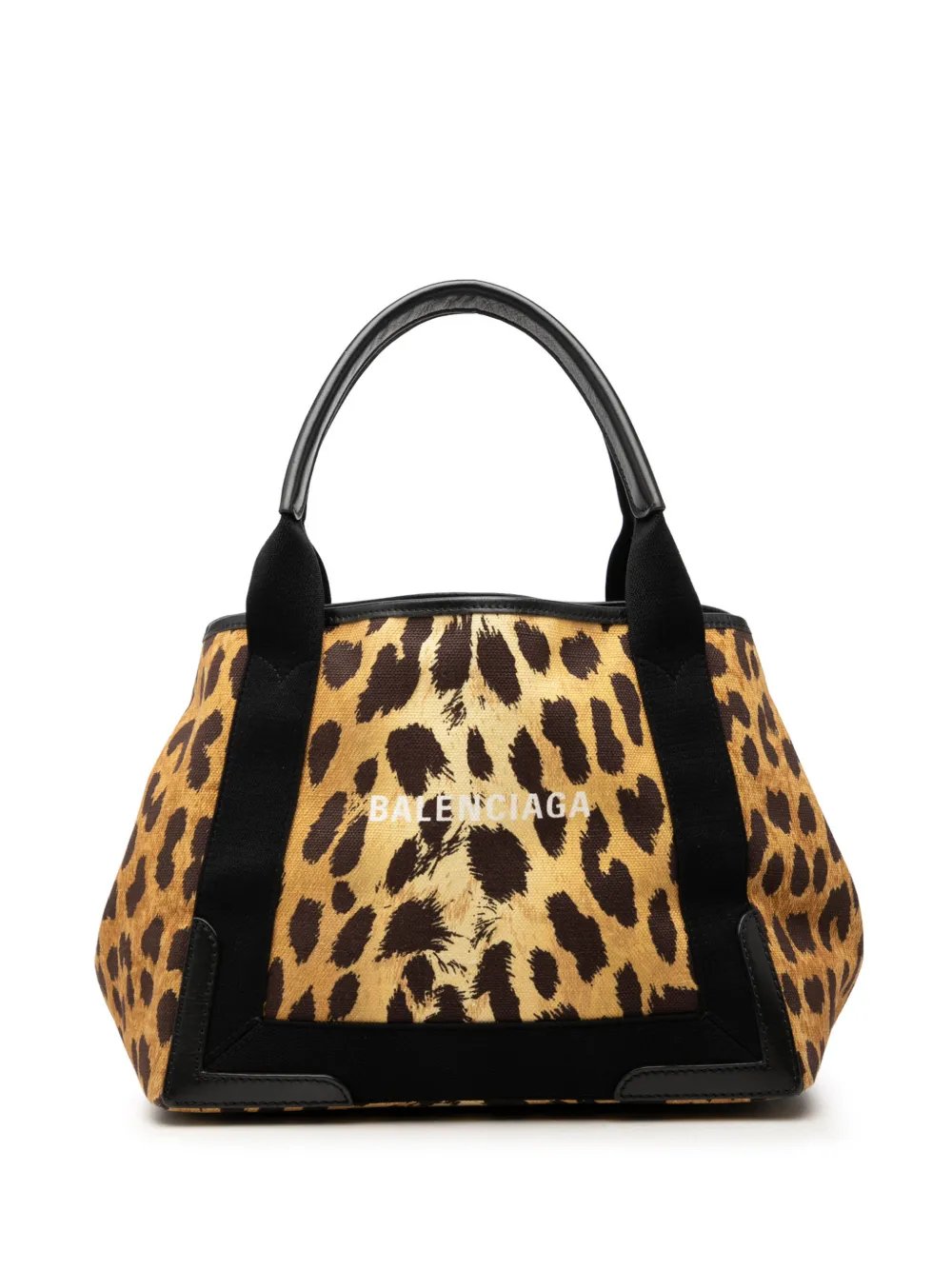 2000-2026 Canvas Leopard Print Navy Cabas S tote bag