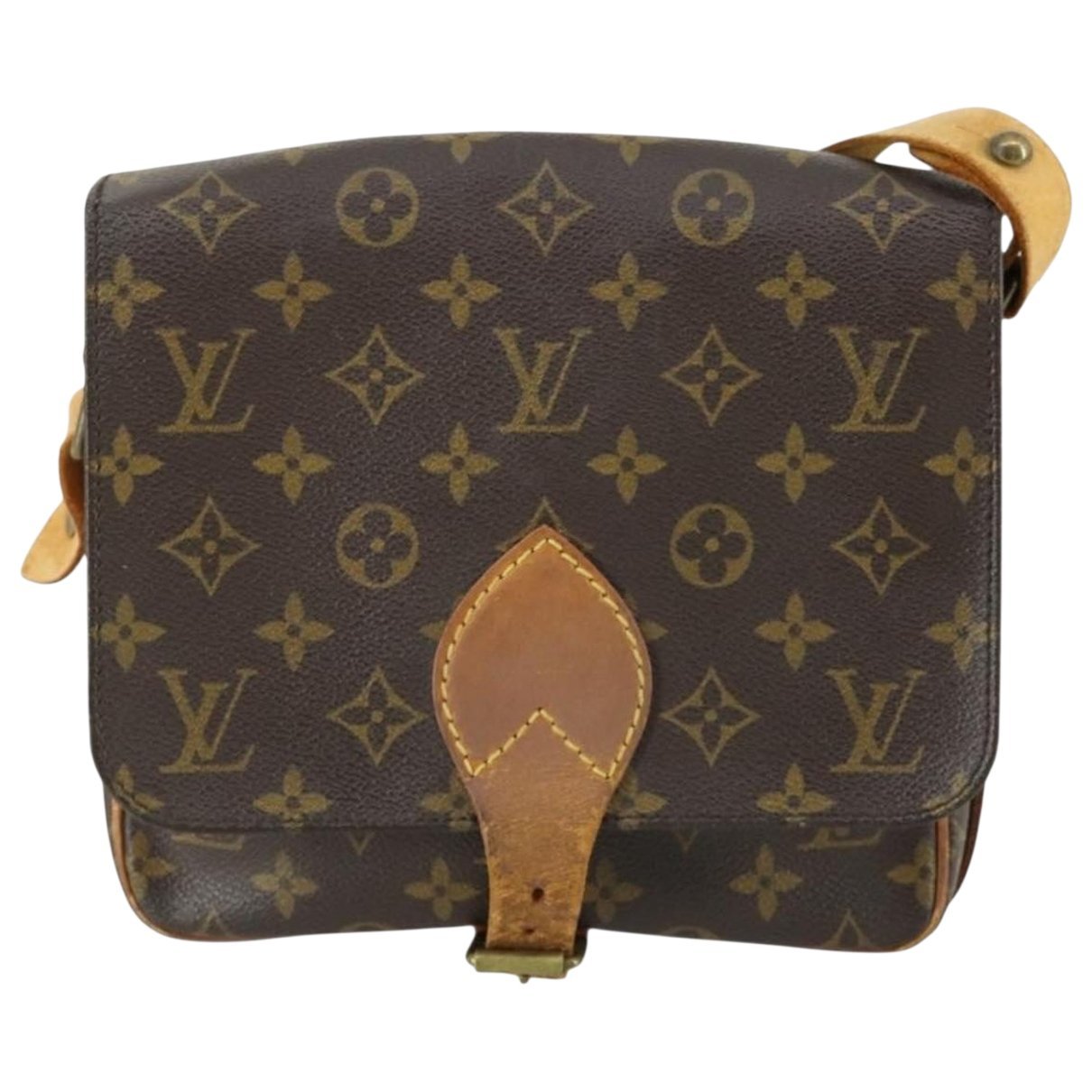 Cartouchière leather handbag
