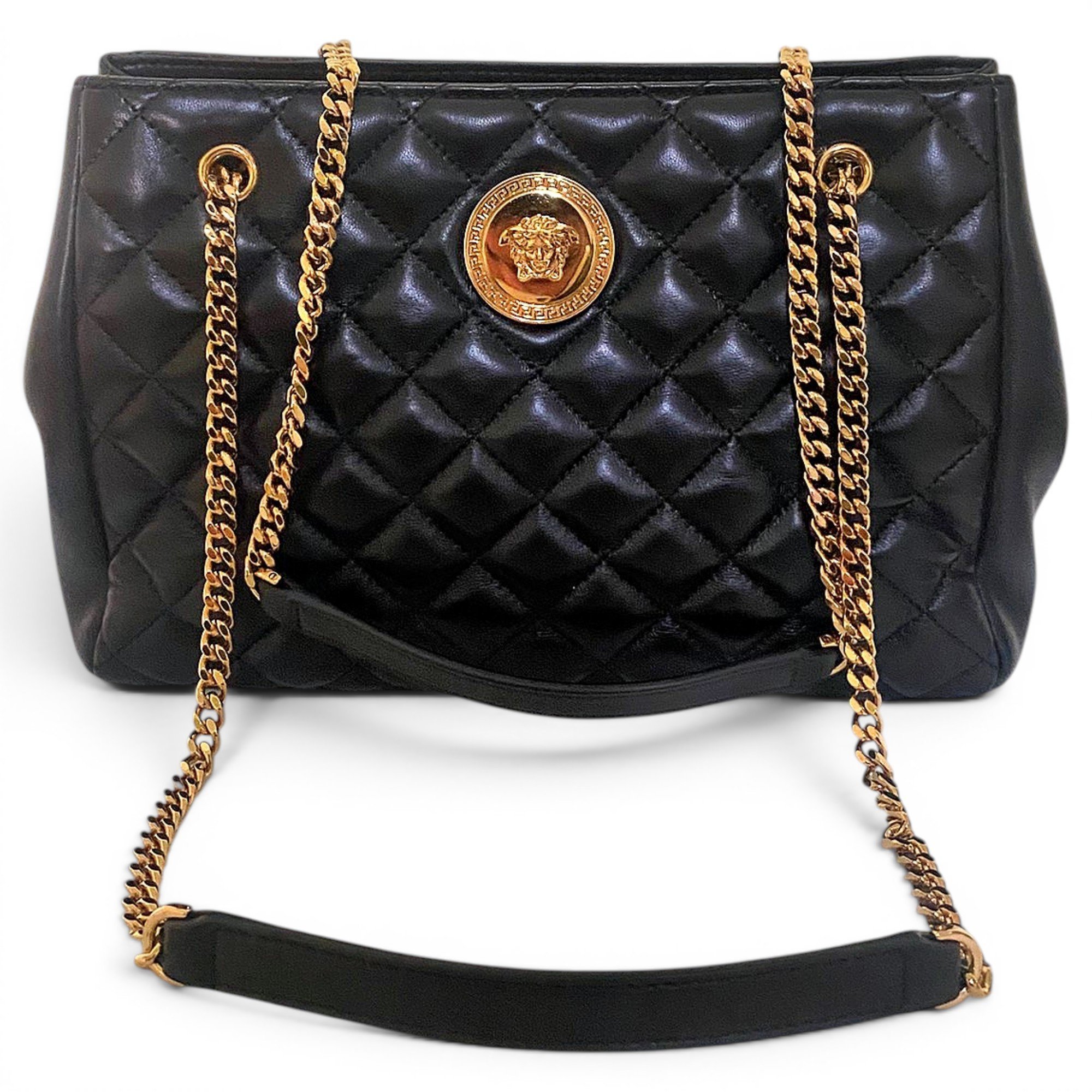 La Medusa leather handbag