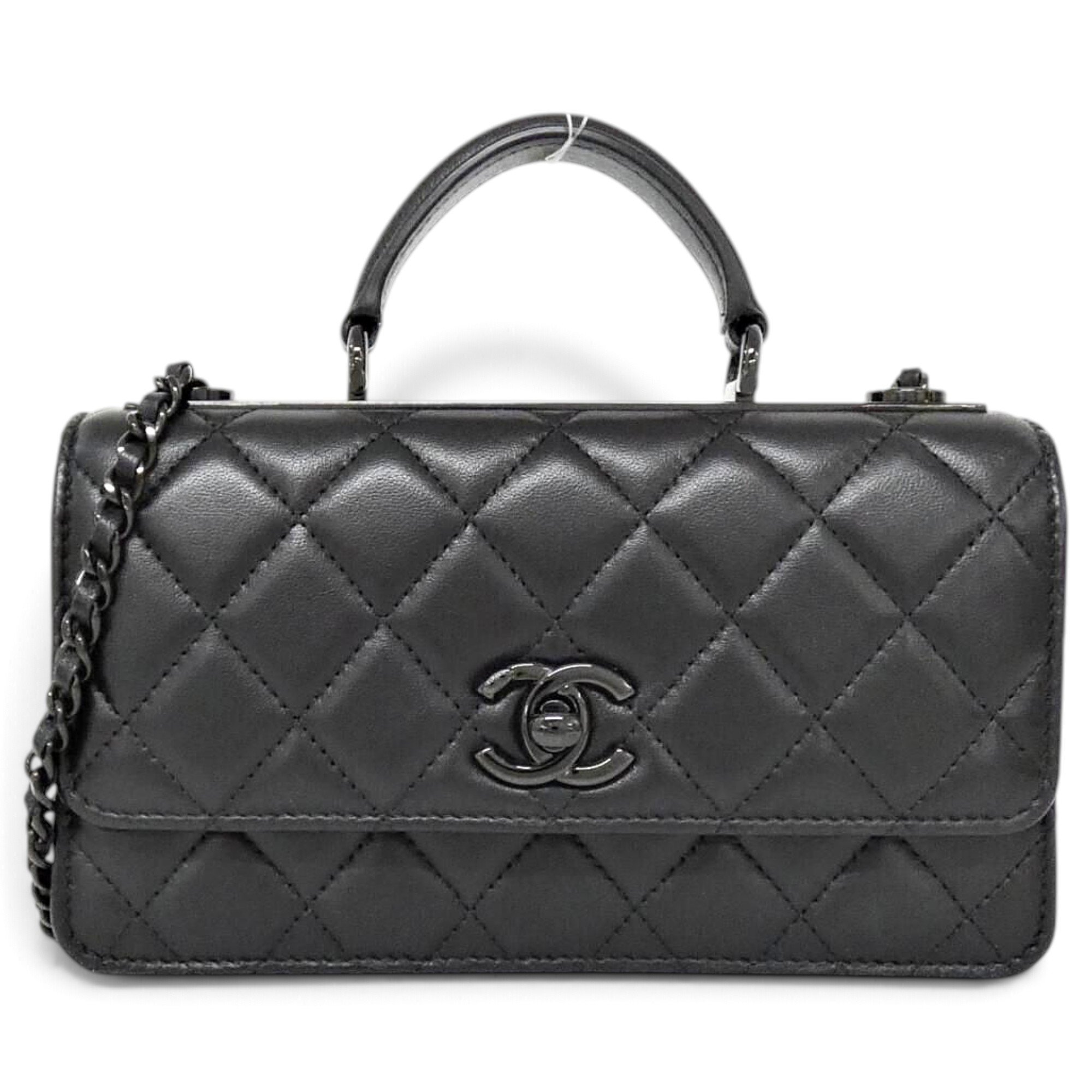 Leather clutch bag