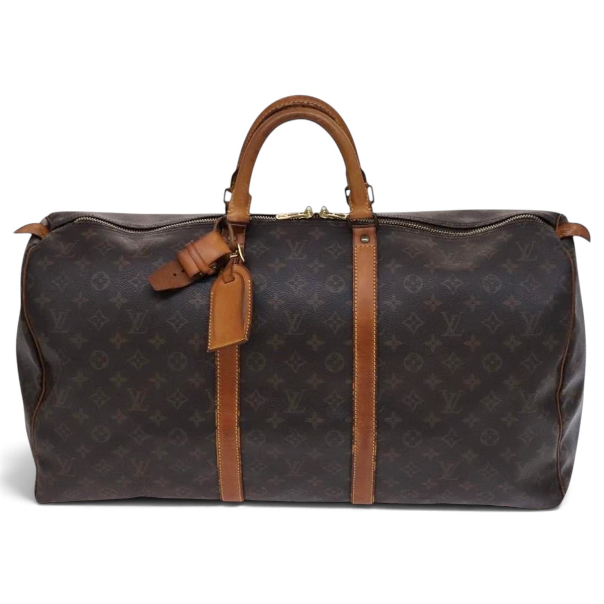 Leather bowling bag