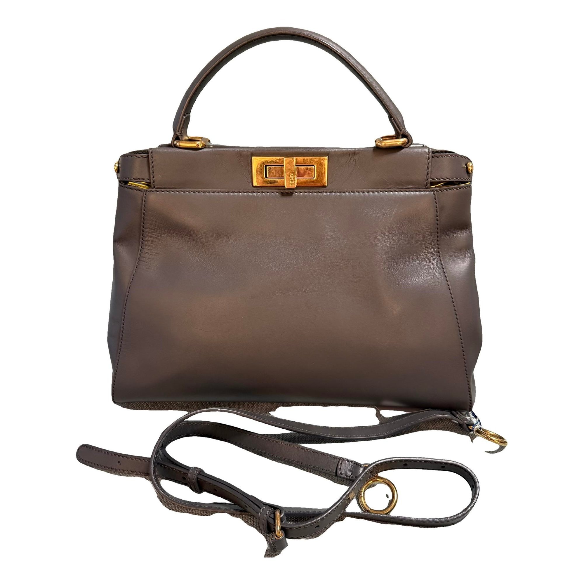Peekaboo leather handbag