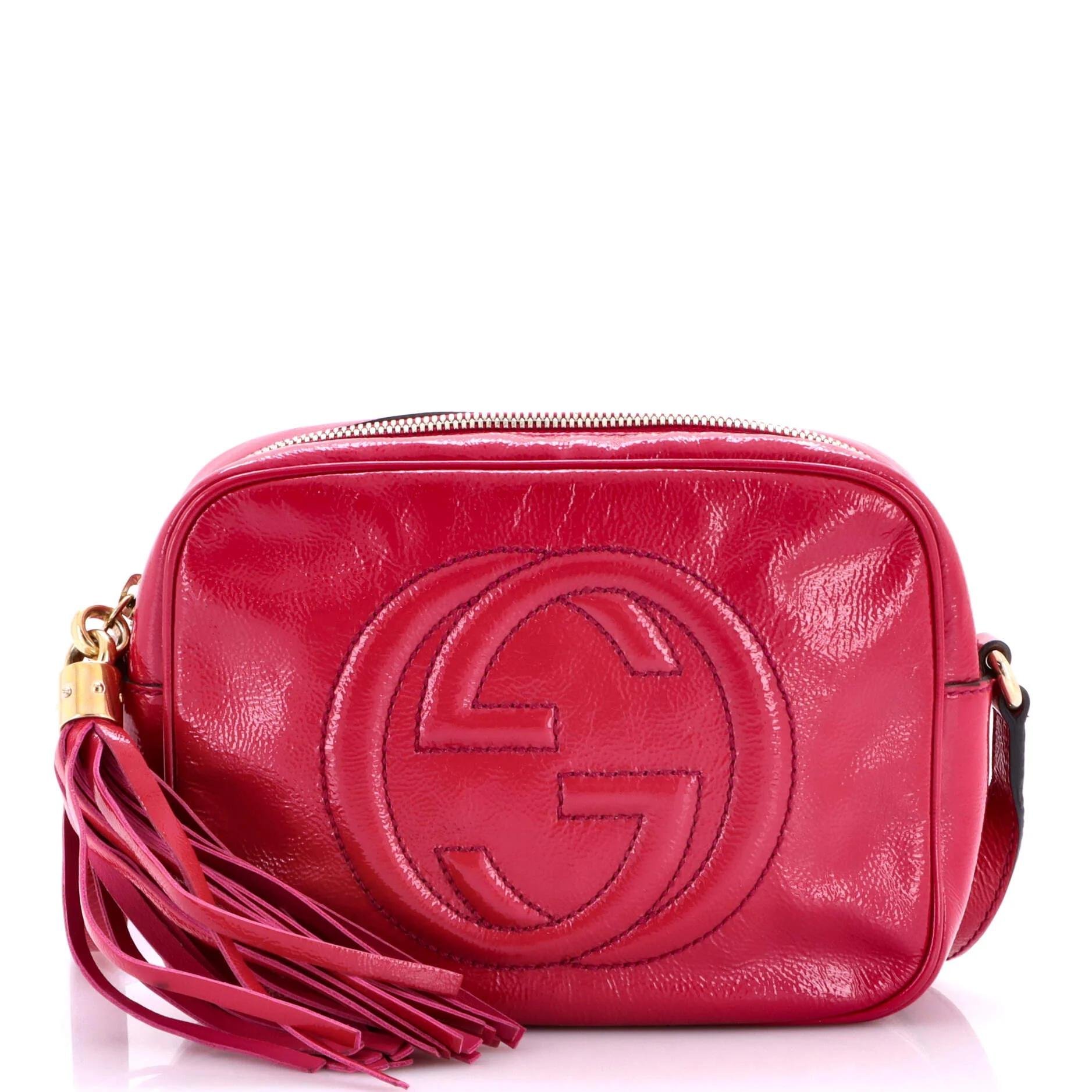 Patent leather crossbody bag