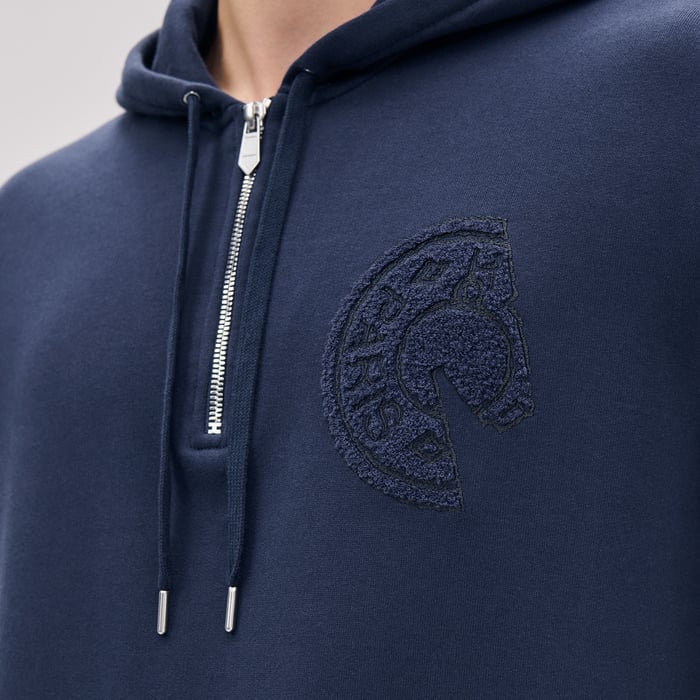 Océan Hooded Sweater With Clou De Selle Detail