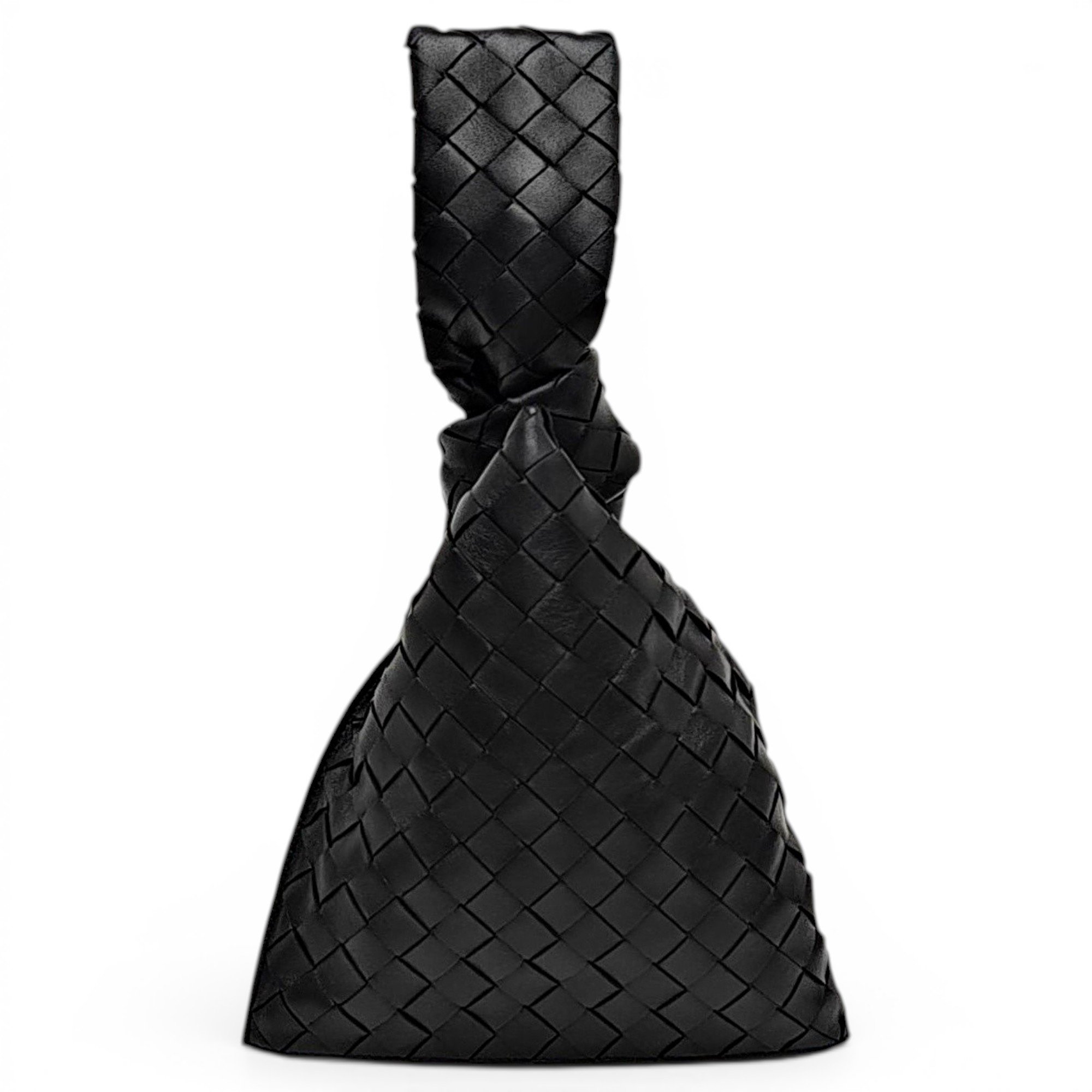 Twist leather handbag