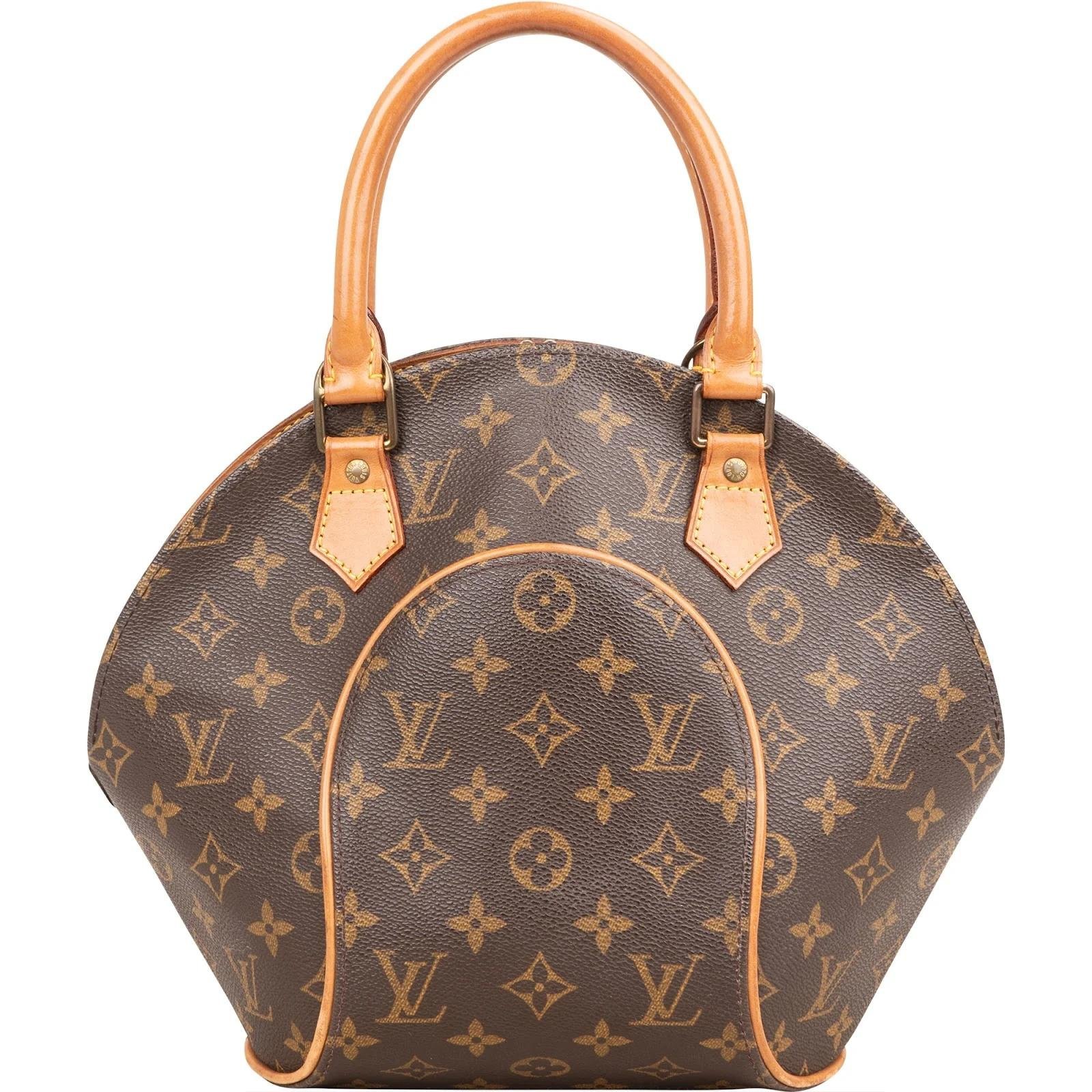 Ellipse leather handbag