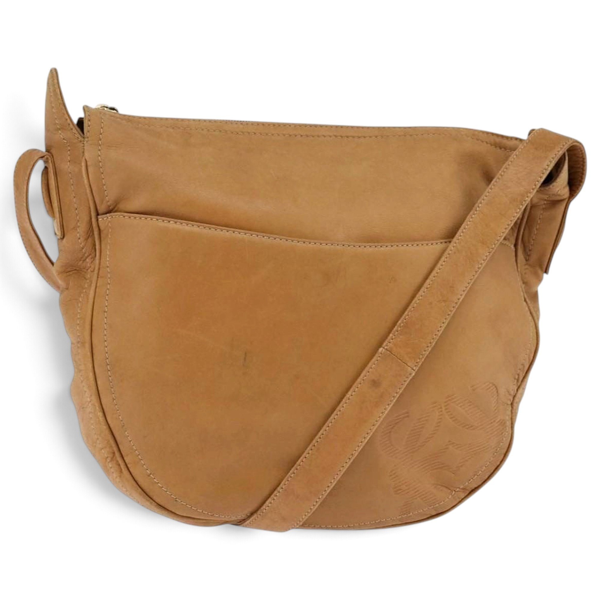 Anagram leather handbag