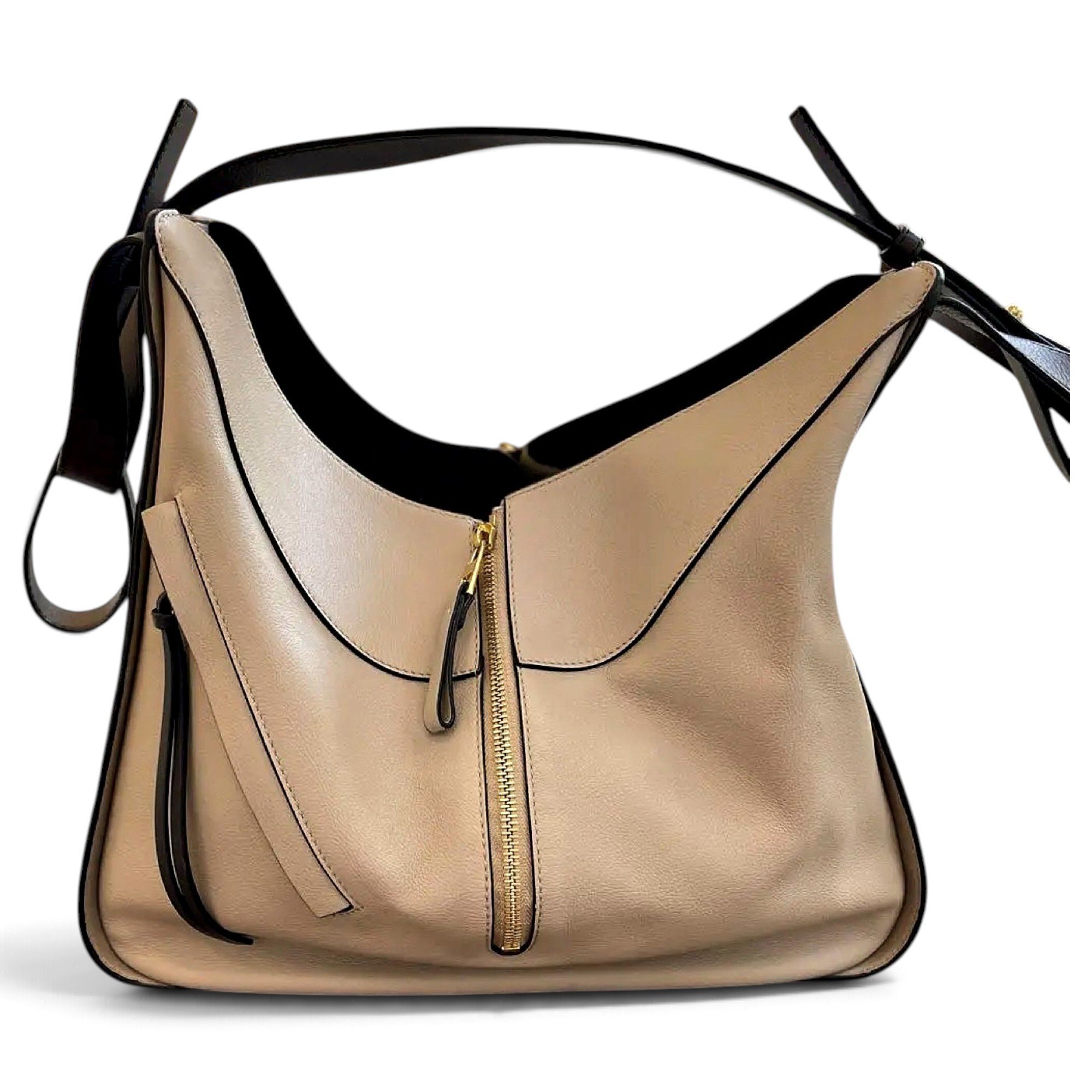 Hammock leather handbag