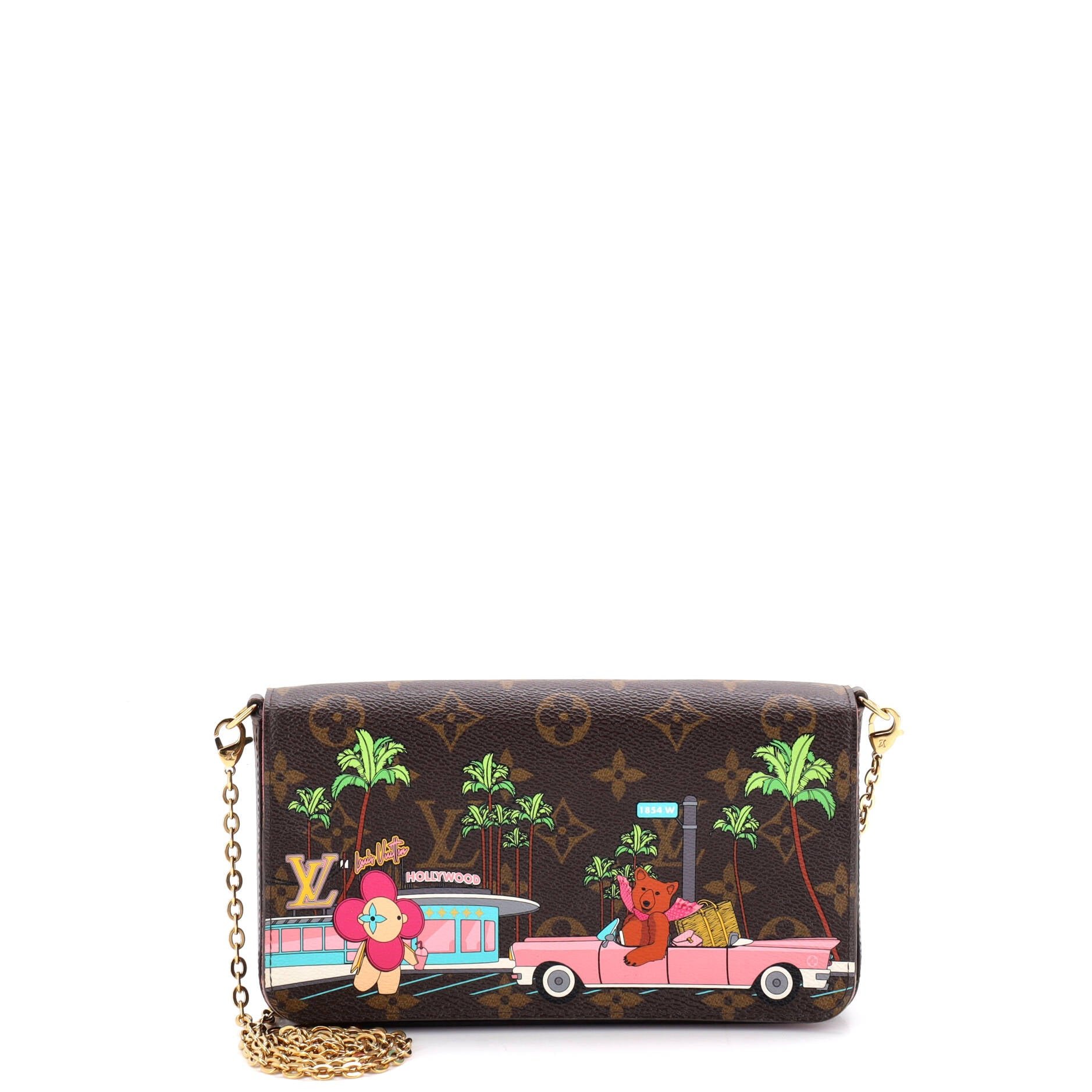 Felicie Pochette Limited Edition Vivienne Xmas Monogram Canvas