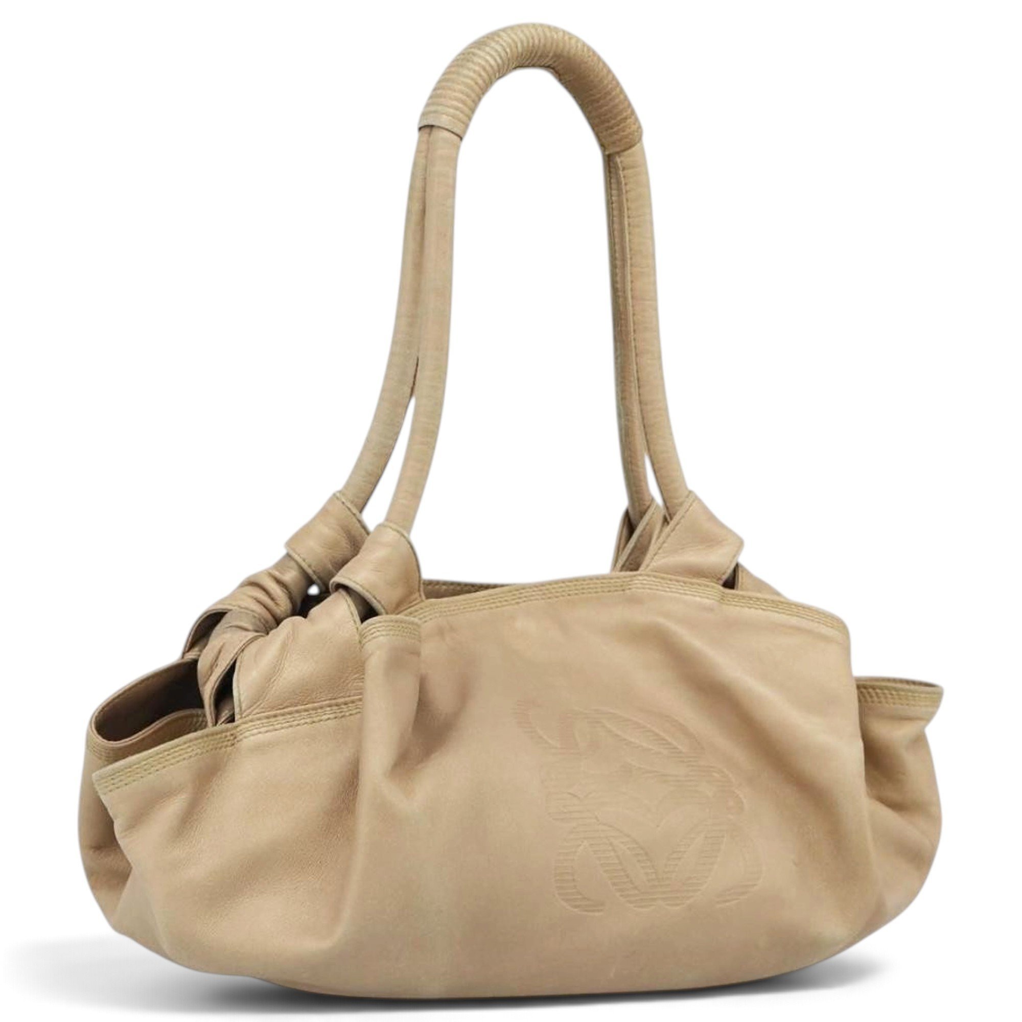 Anagram leather handbag