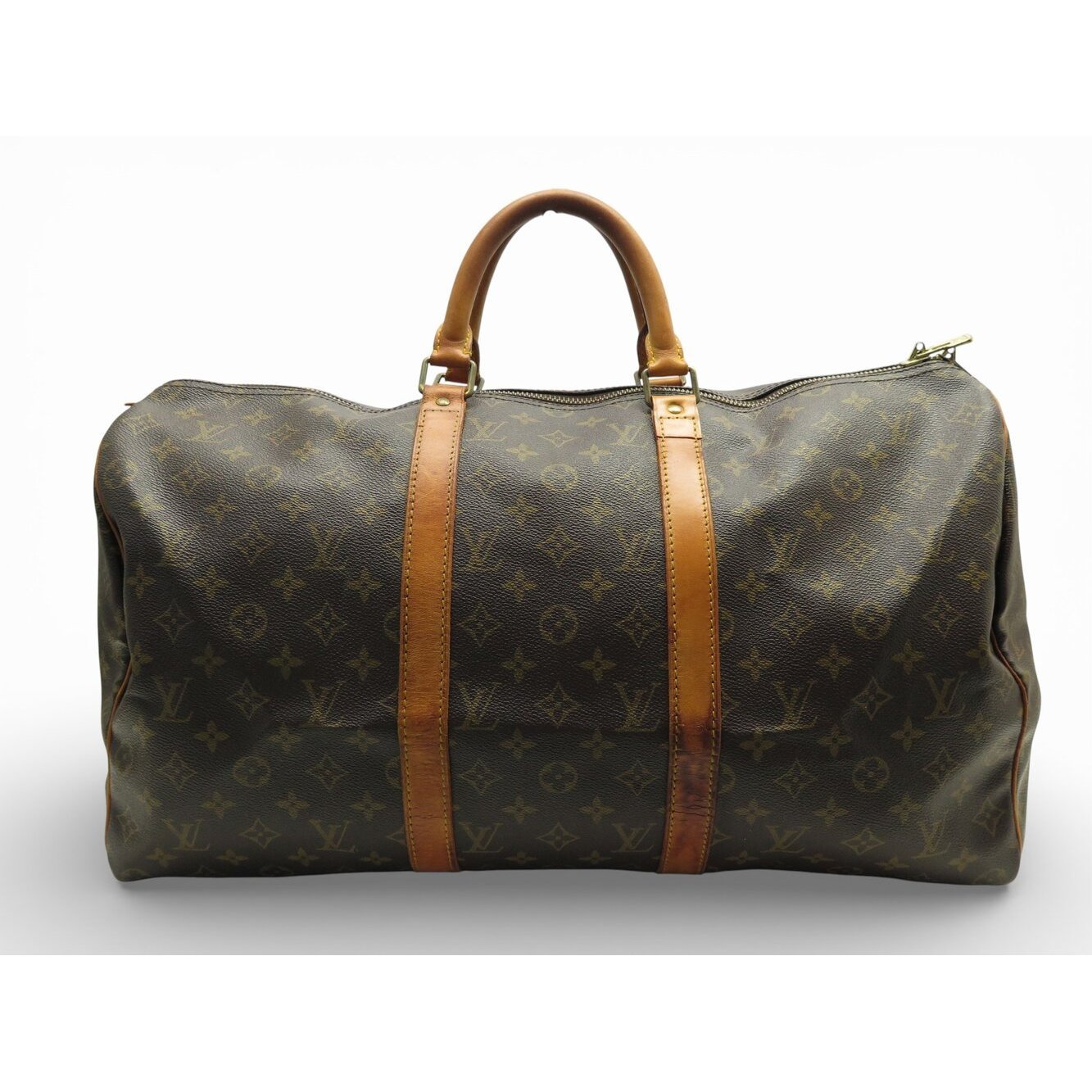 Louis Vuitton Keepall cloth travel bag