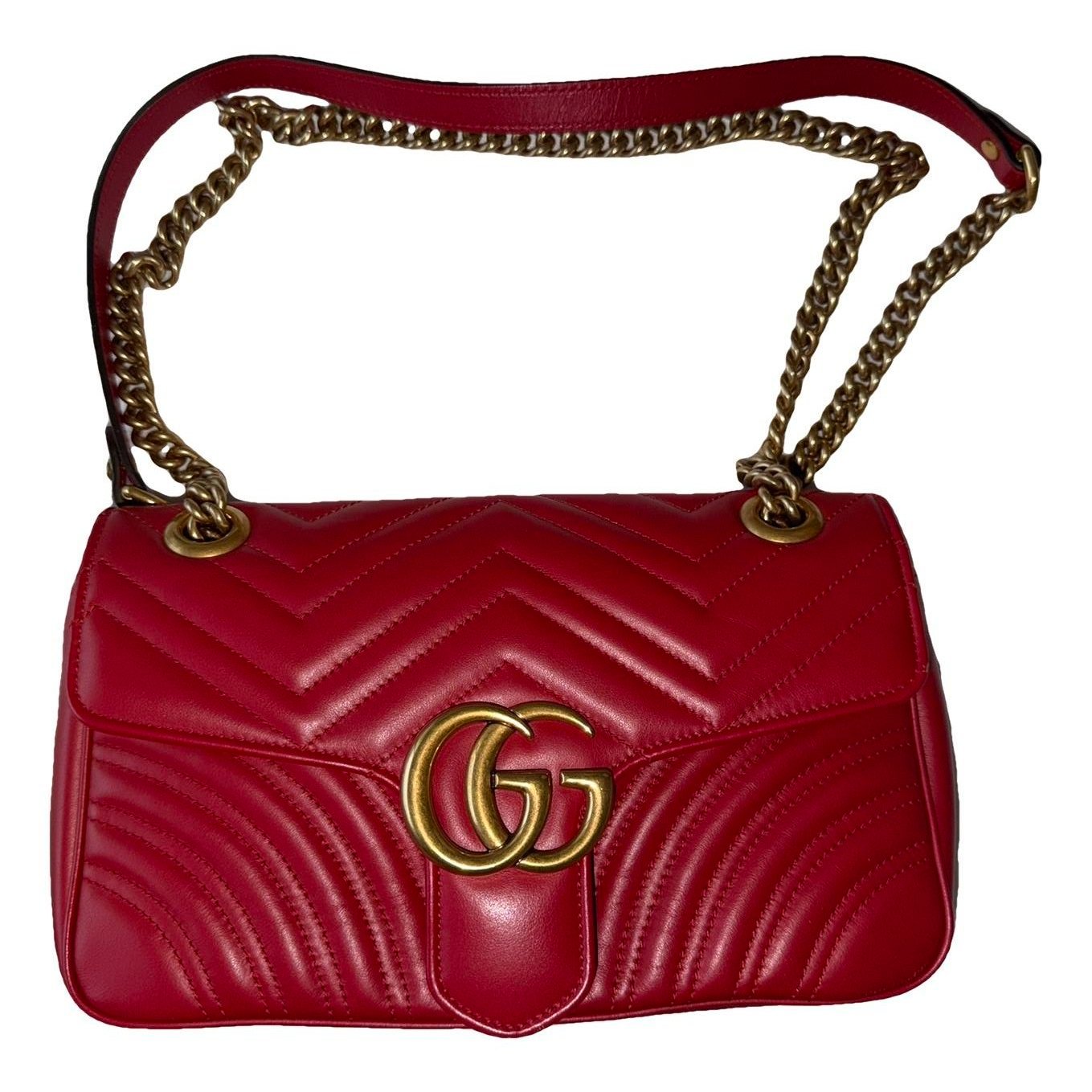 GG Marmont Flap leather crossbody bag