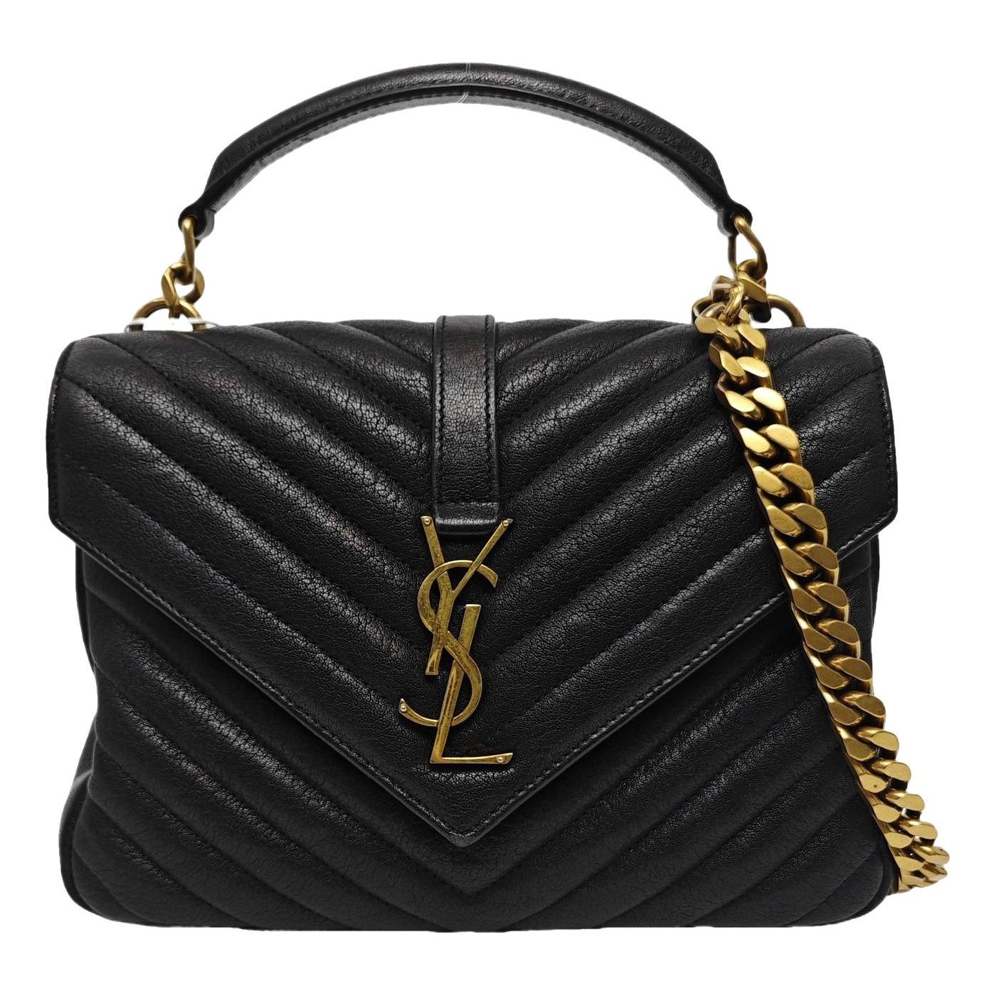 Collége monogramme leather crossbody bag