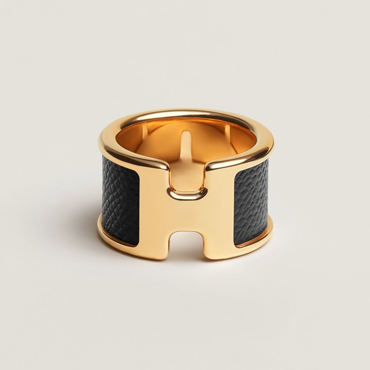Hermès Olympe ring, large model Noir | BagUSeek