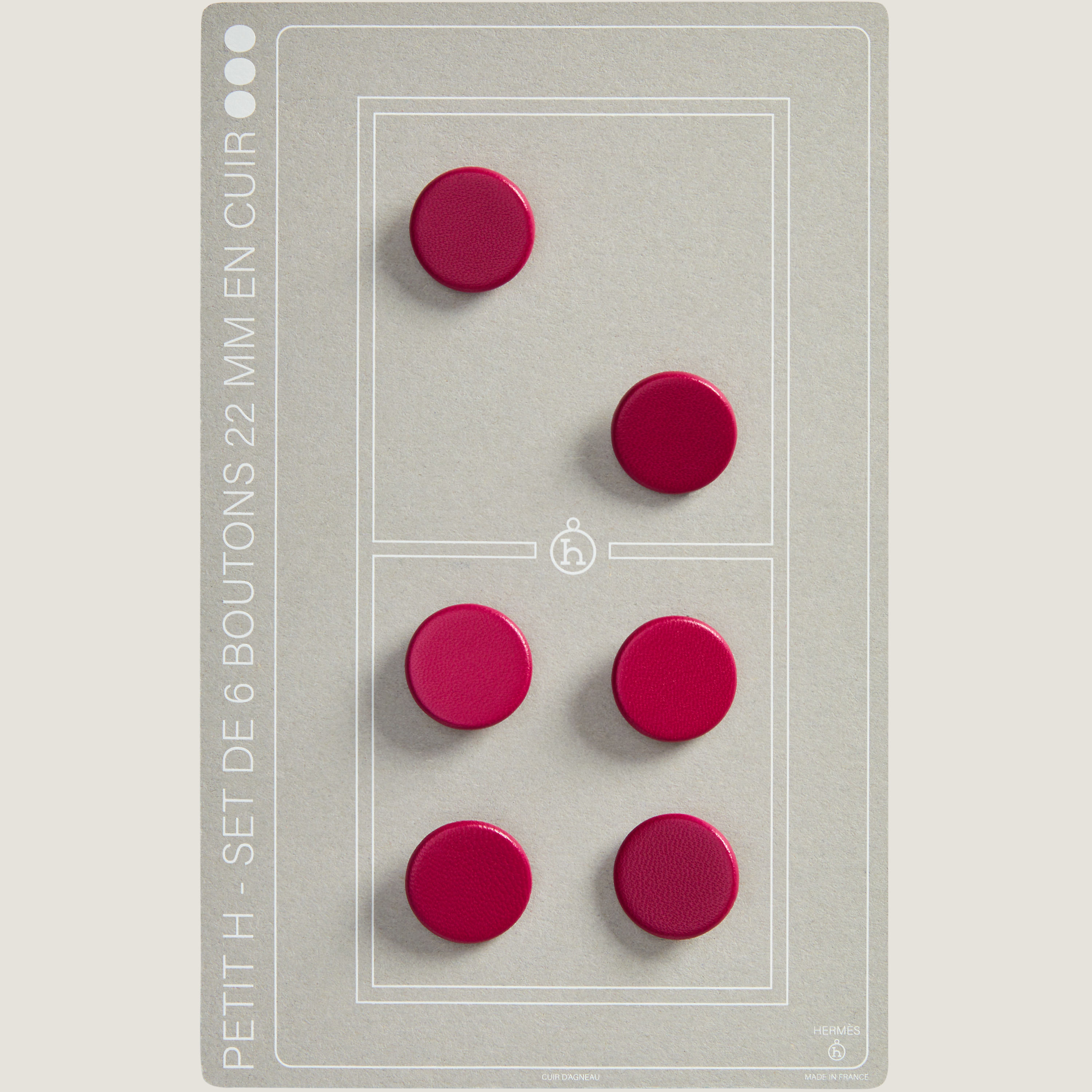 Lambskin buttons