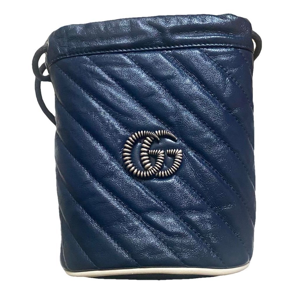 GG Marmont Chain Bucket leather crossbody bag