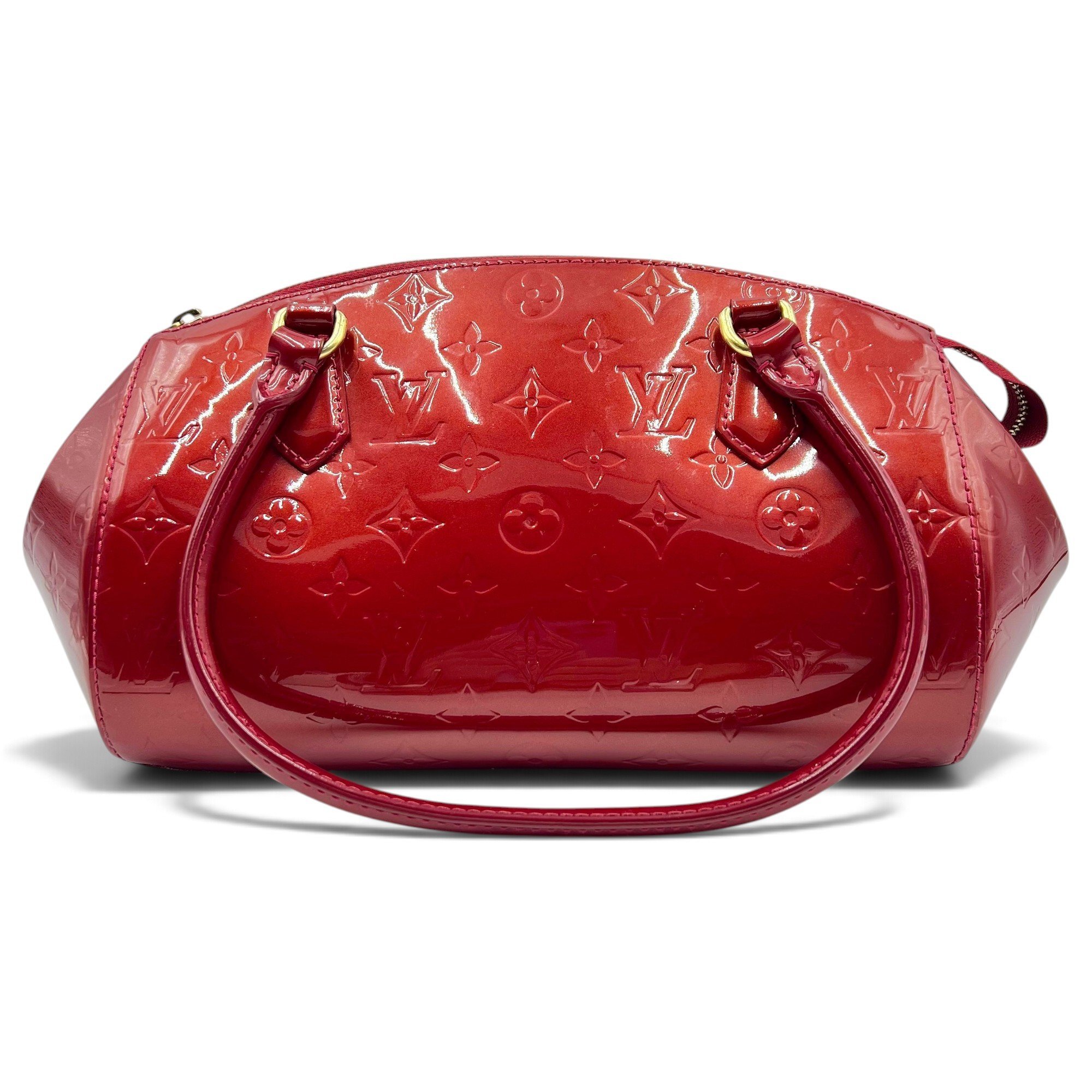Sherwood patent leather bowling bag
