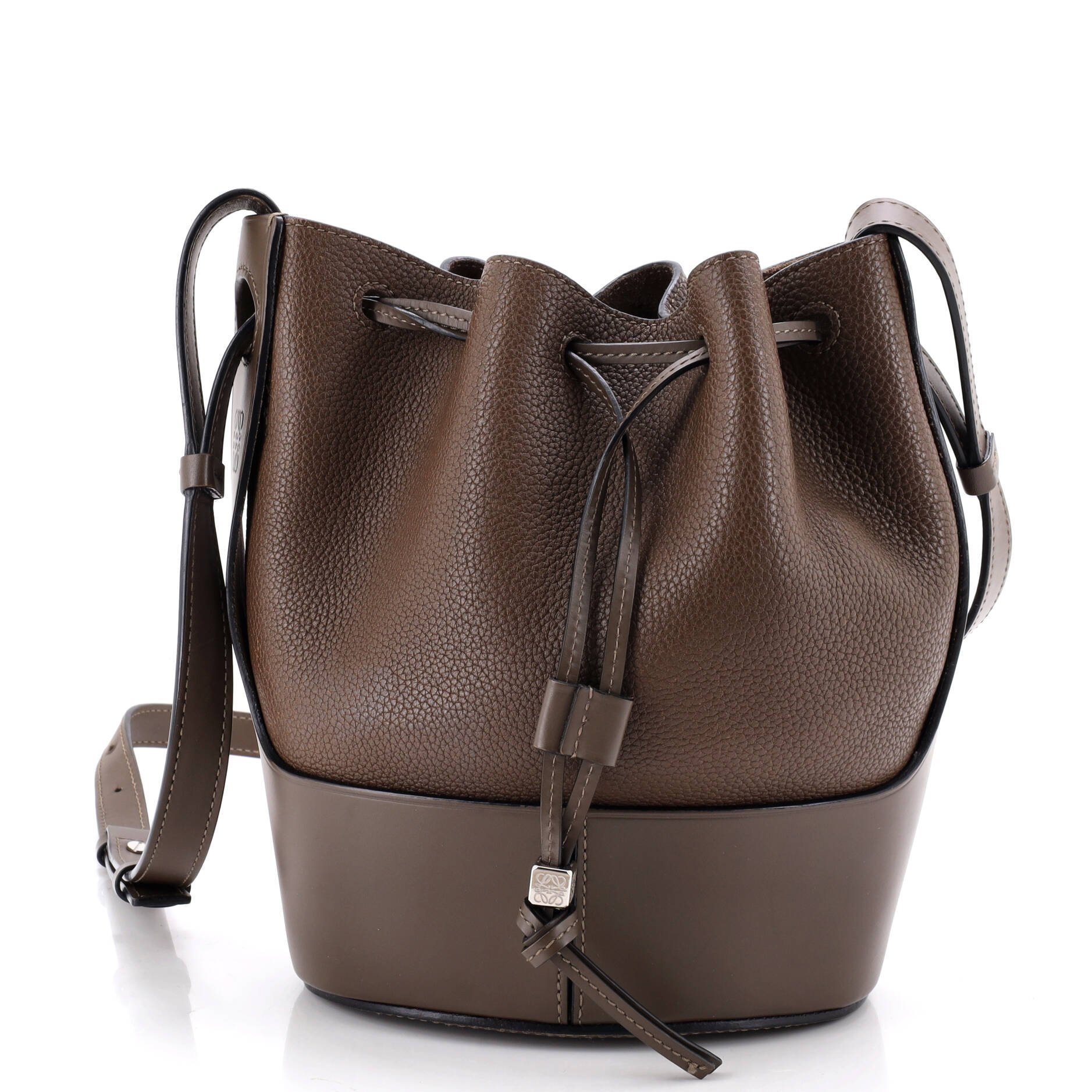 Balloon Bucket Bag Leather Small