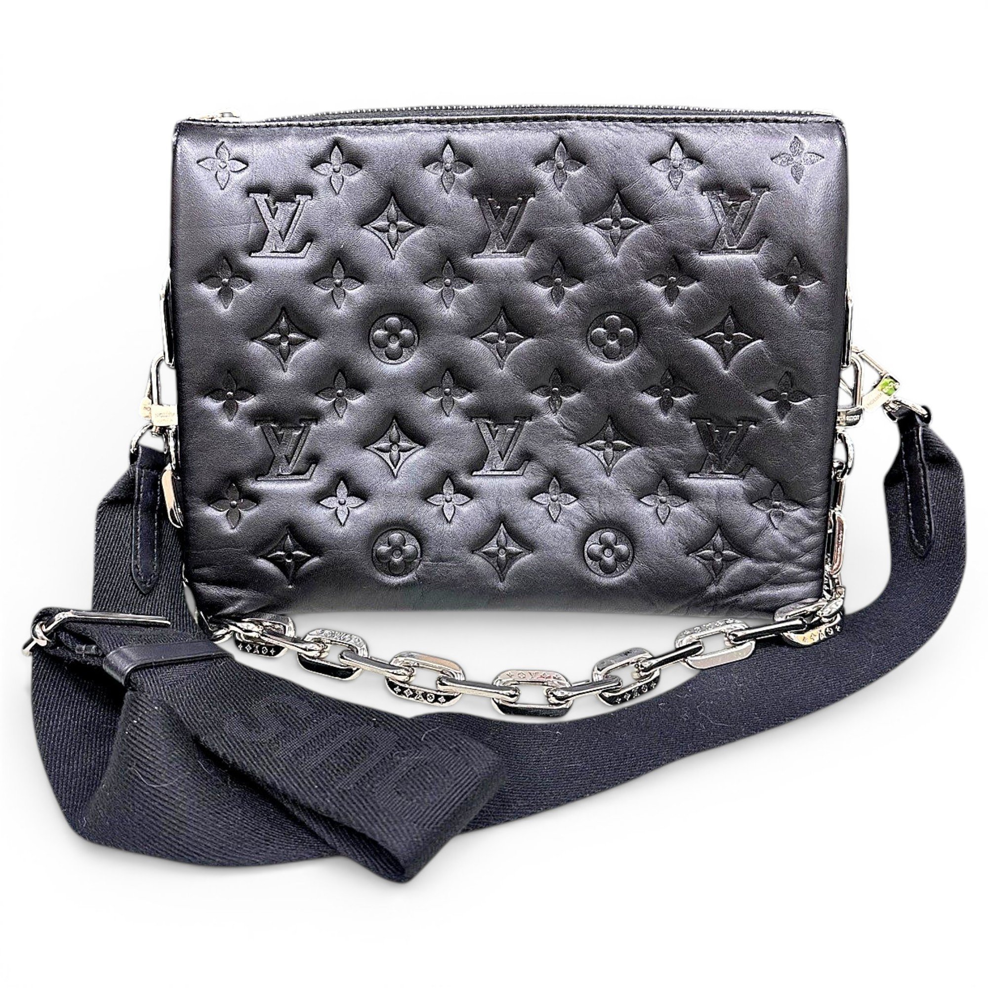Coussin leather handbag