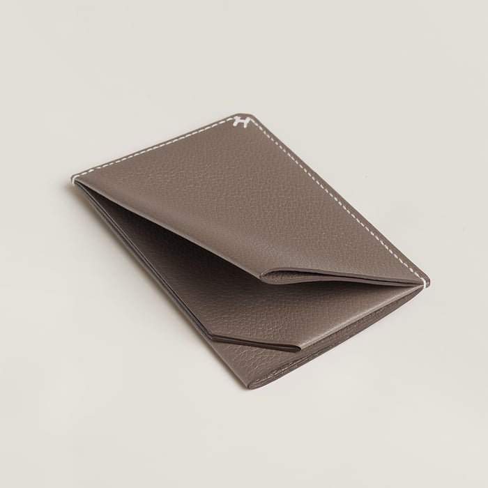 Étoupe H Sellier Card Holder