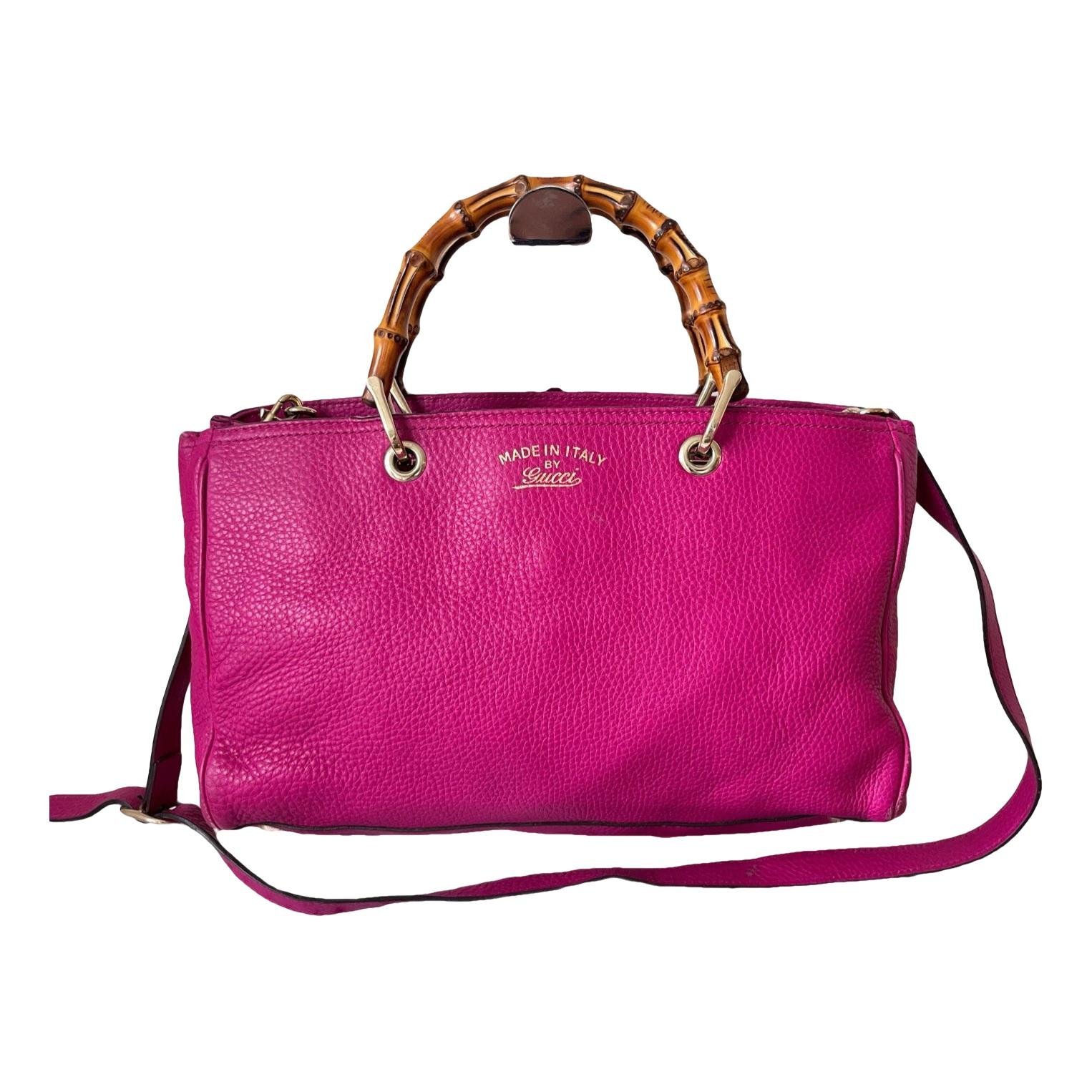 Bamboo Shopper leather tote