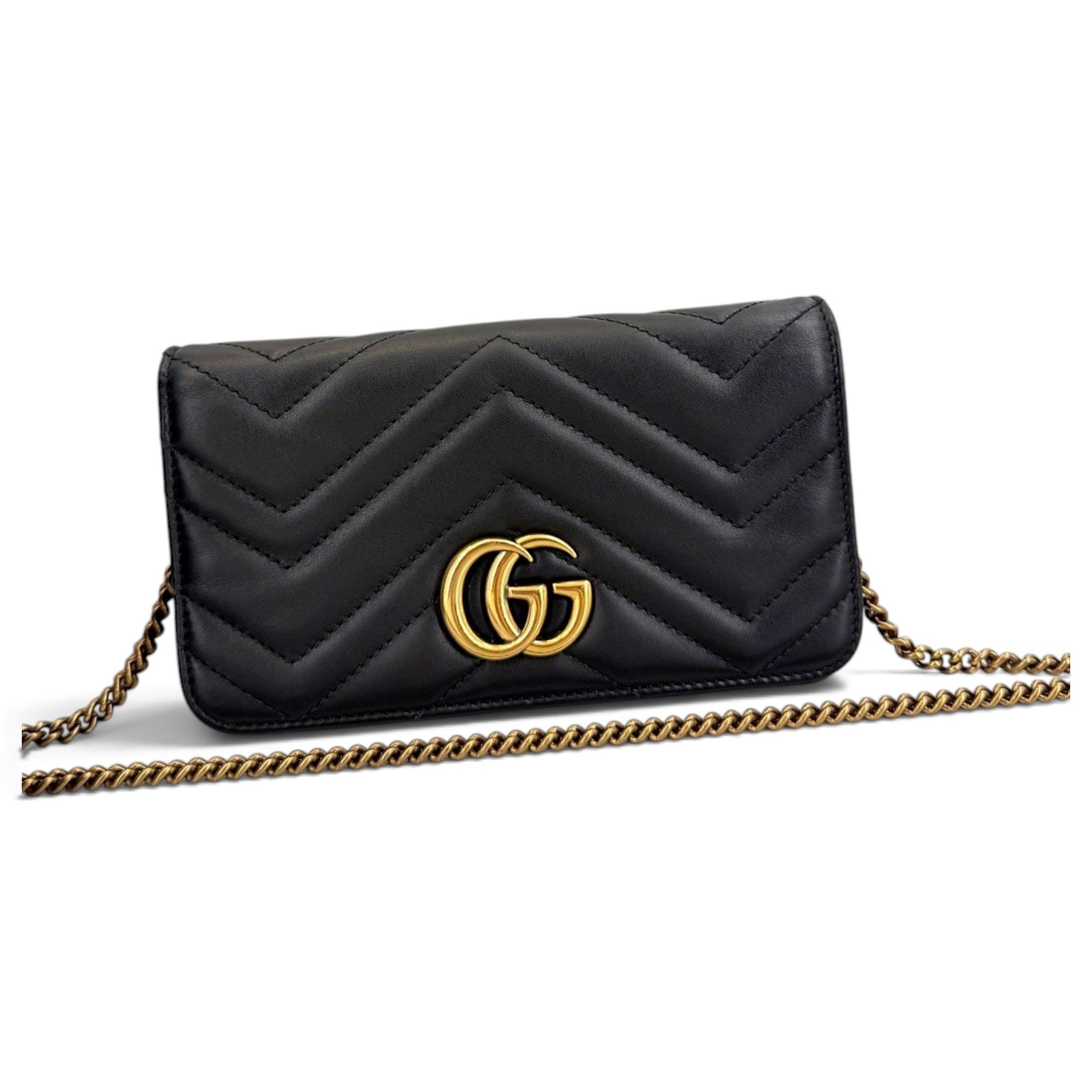 GG Marmont Chain Flap leather handbag