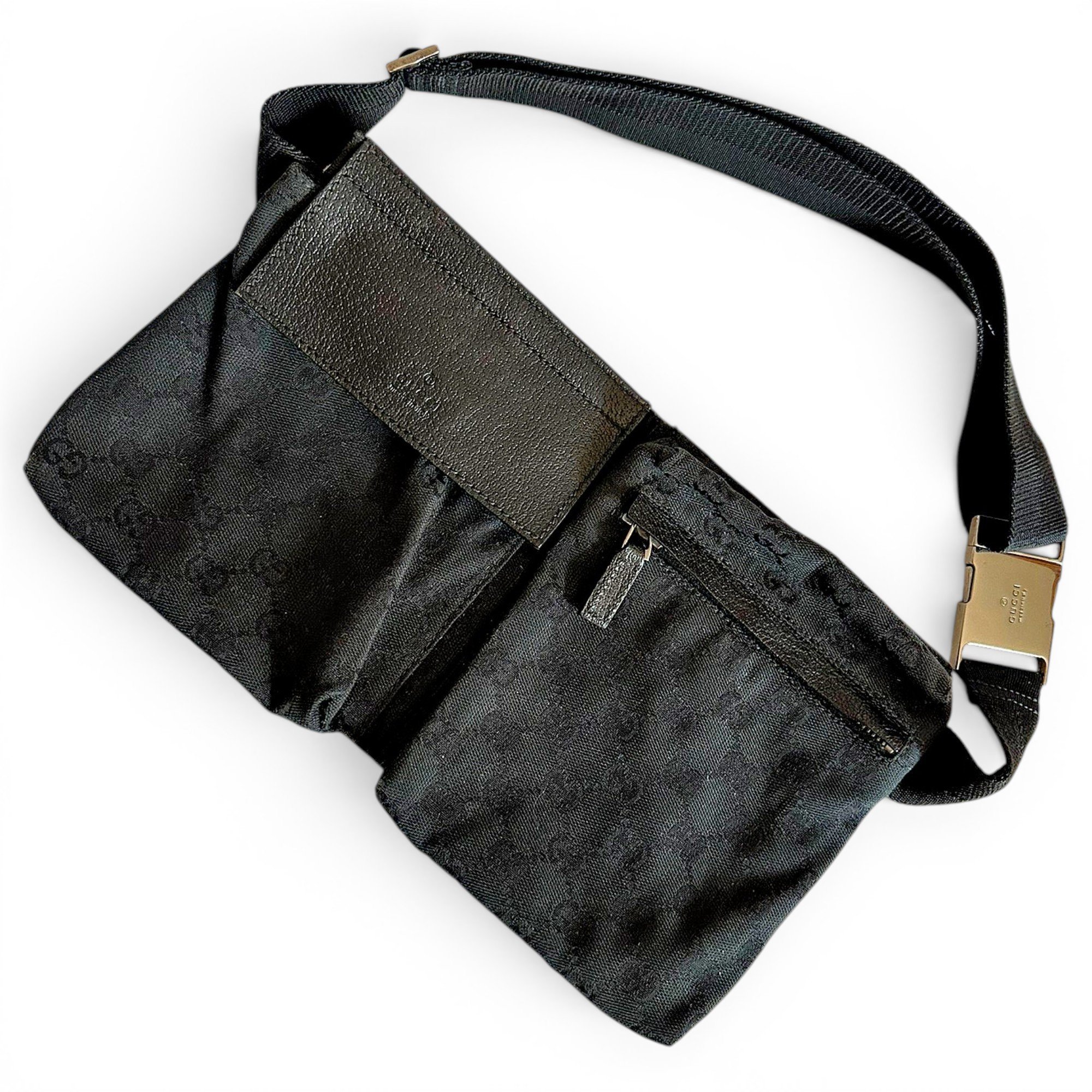 Leather clutch bag