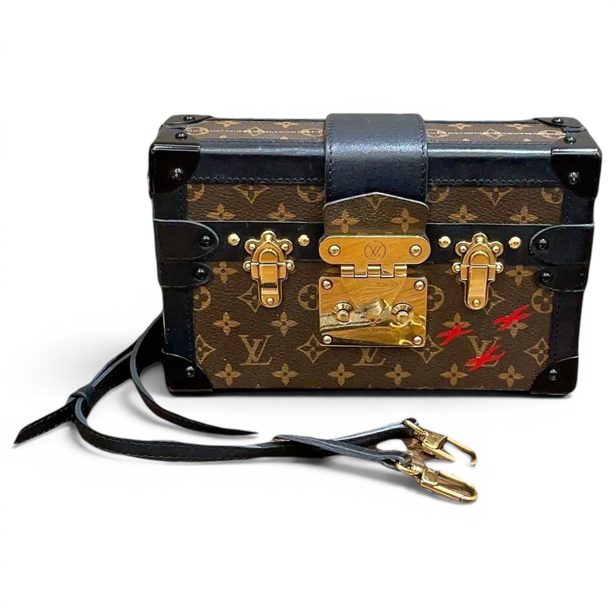 Petite Malle leather handbag