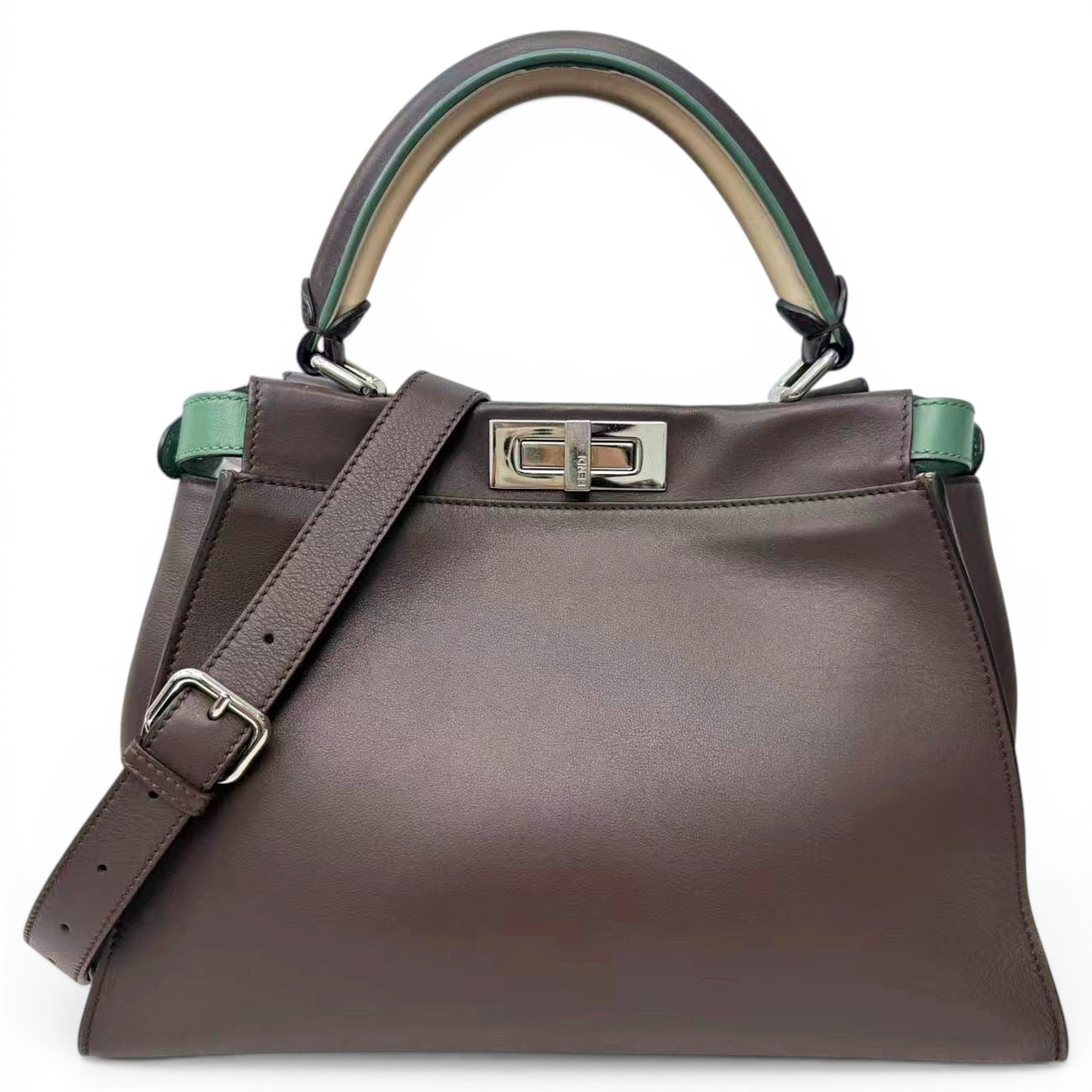 Fendi Peekaboo leather handbag