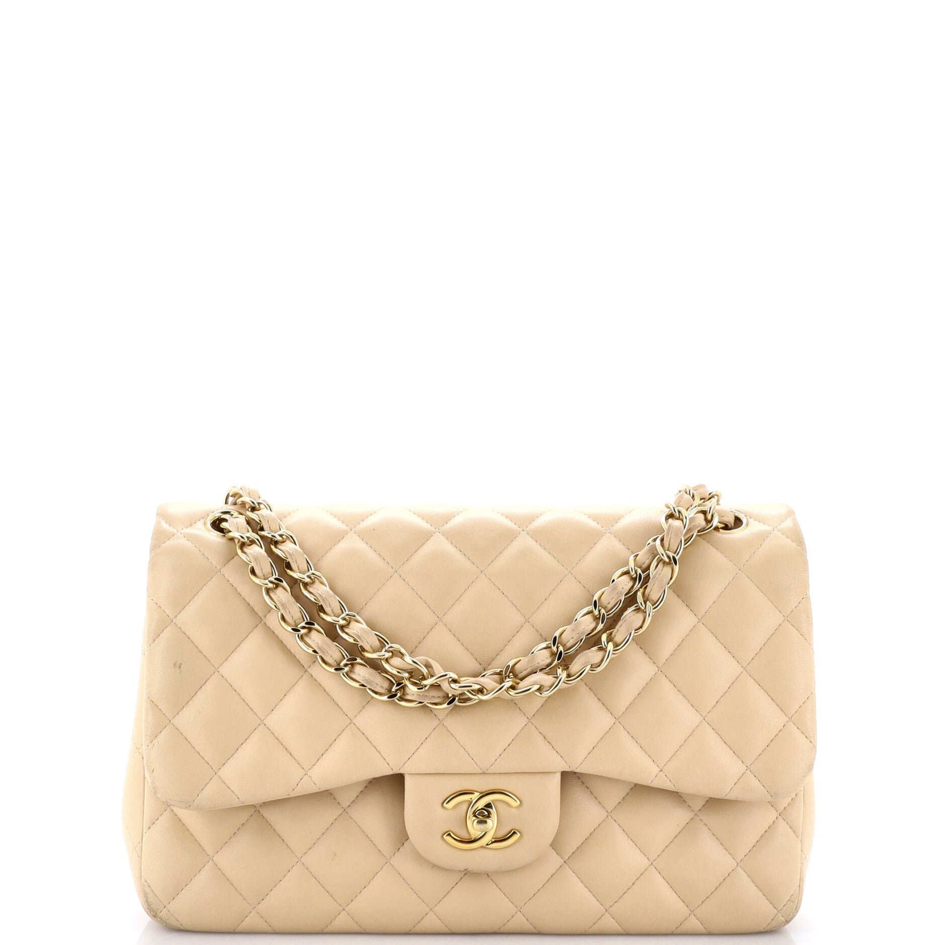 Classic Double Flap Bag Quilted Lambskin Jumbo