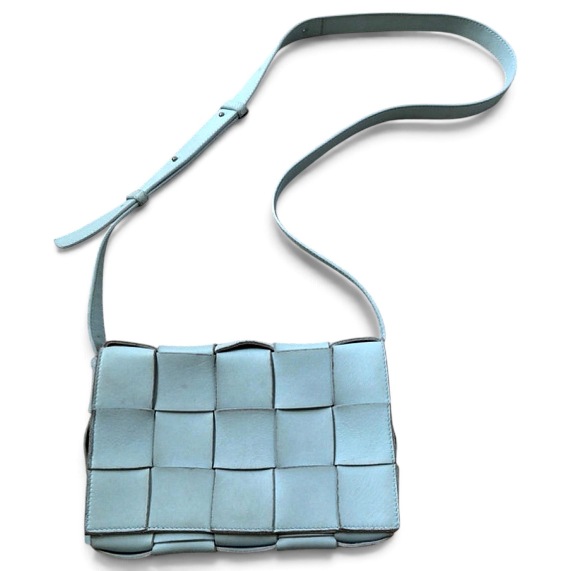 Cassette leather handbag