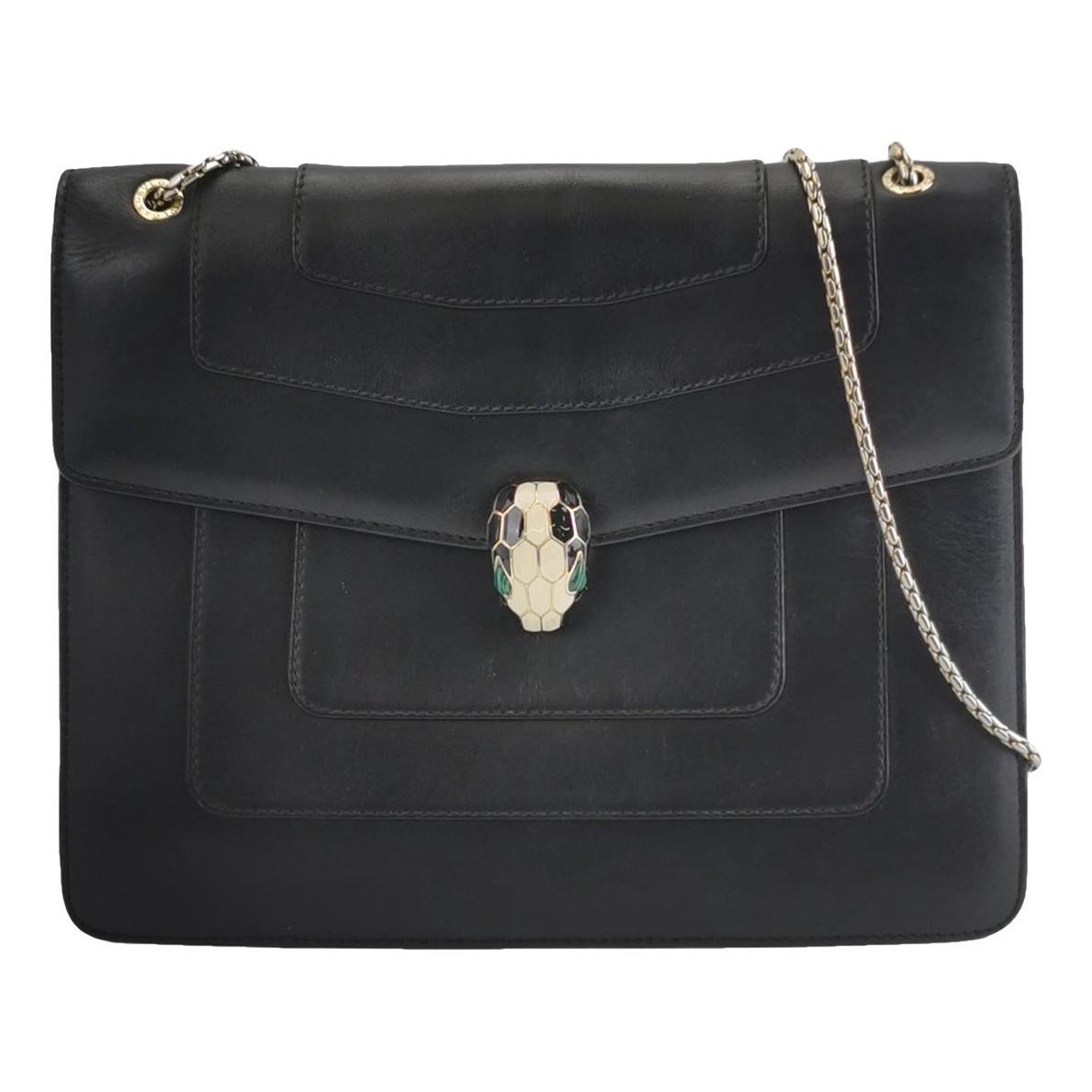 Serpenti leather handbag