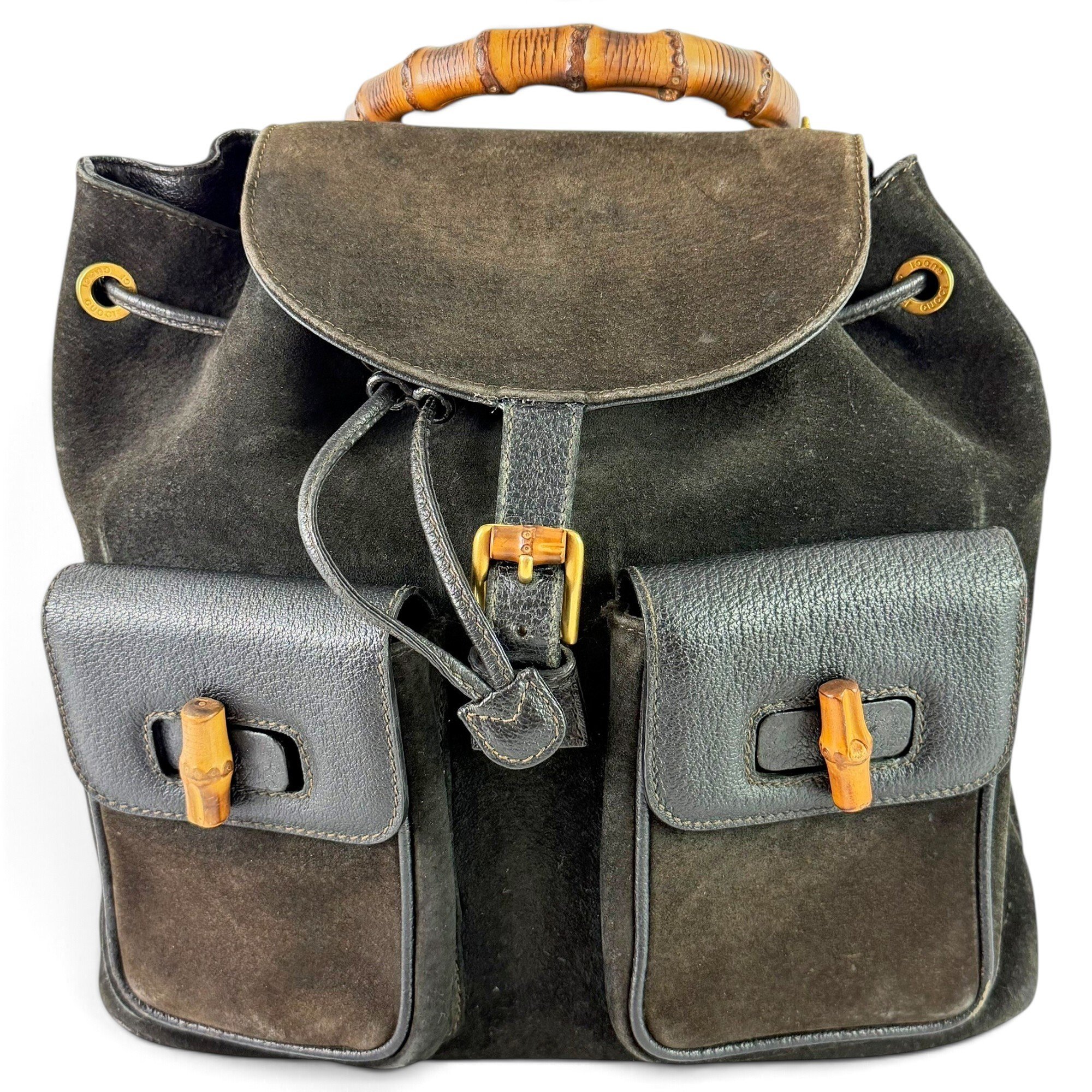 Leather backpack