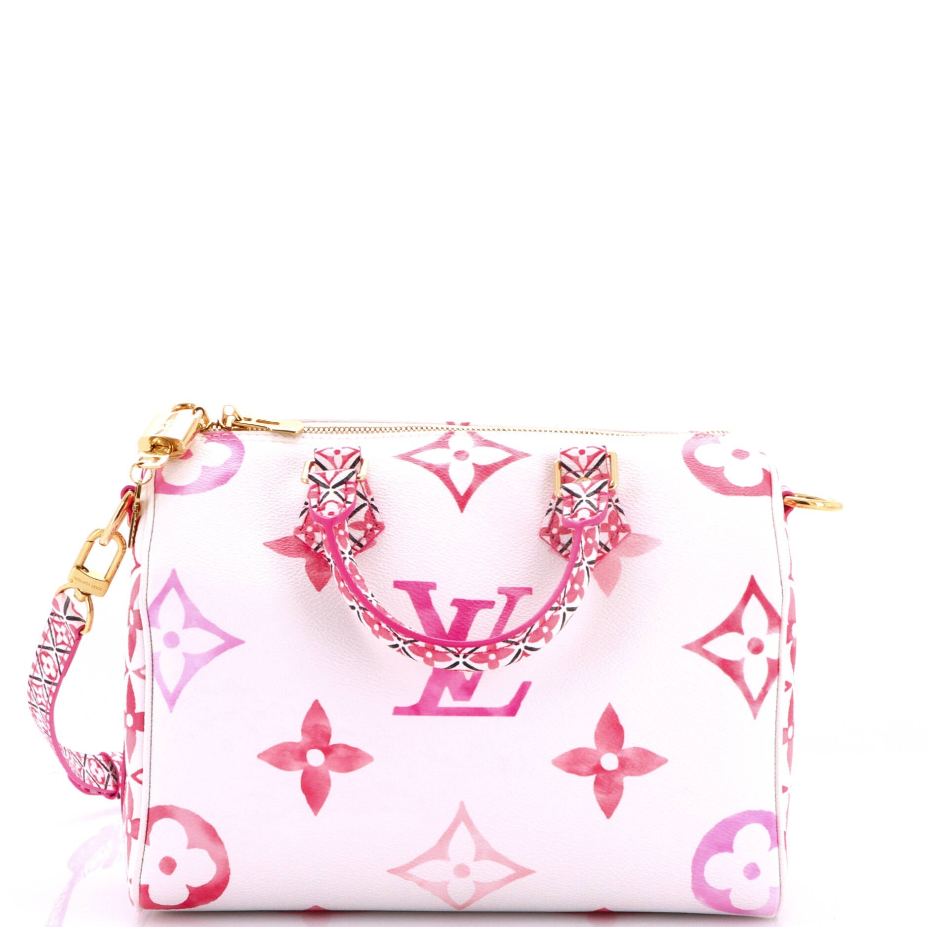 Speedy Bandouliere Bag By The Pool Monogram Watercolor Giant 25
