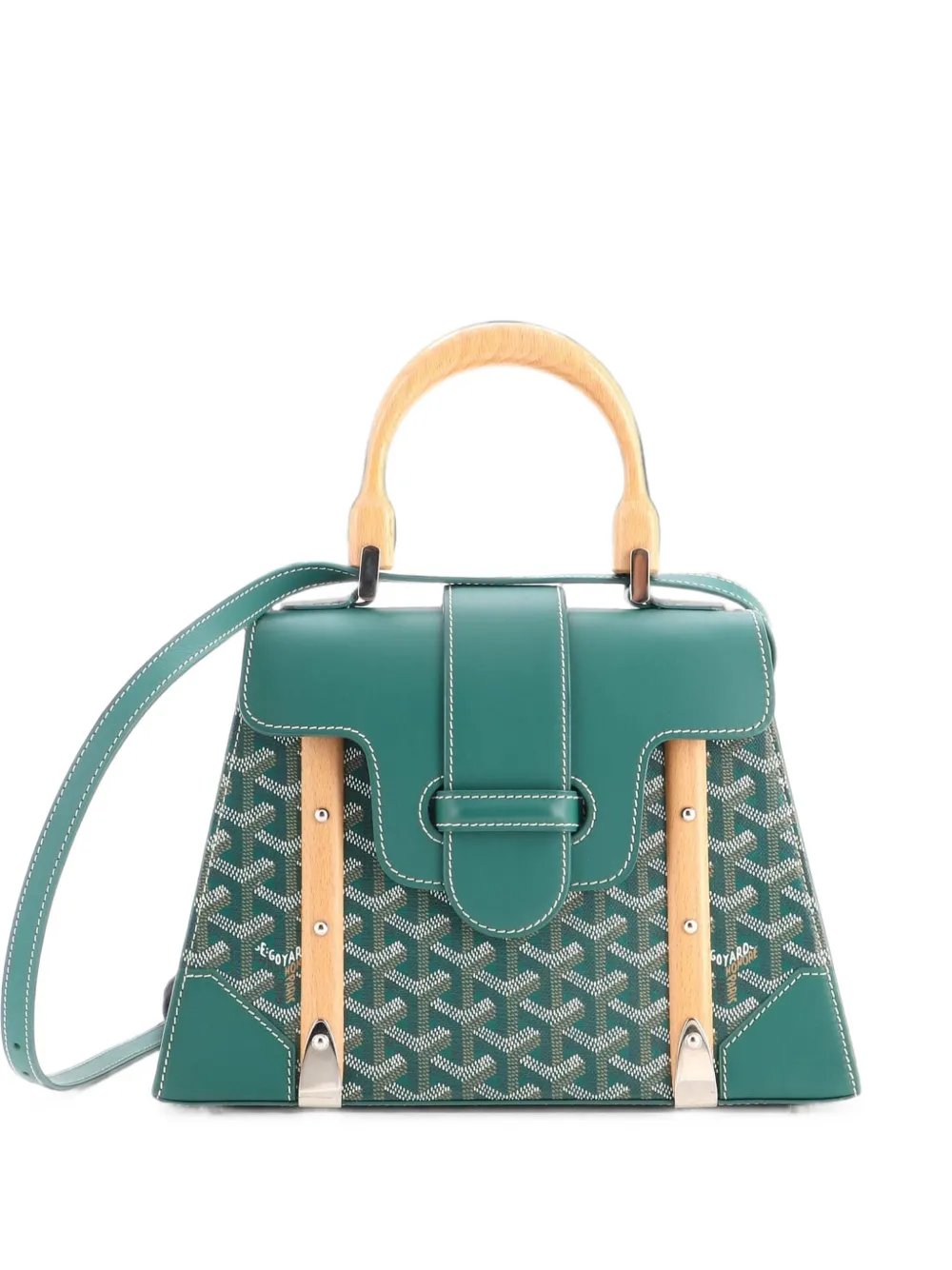 Saigon Top Handle Bag Coated Canvas with Leather PM satchel