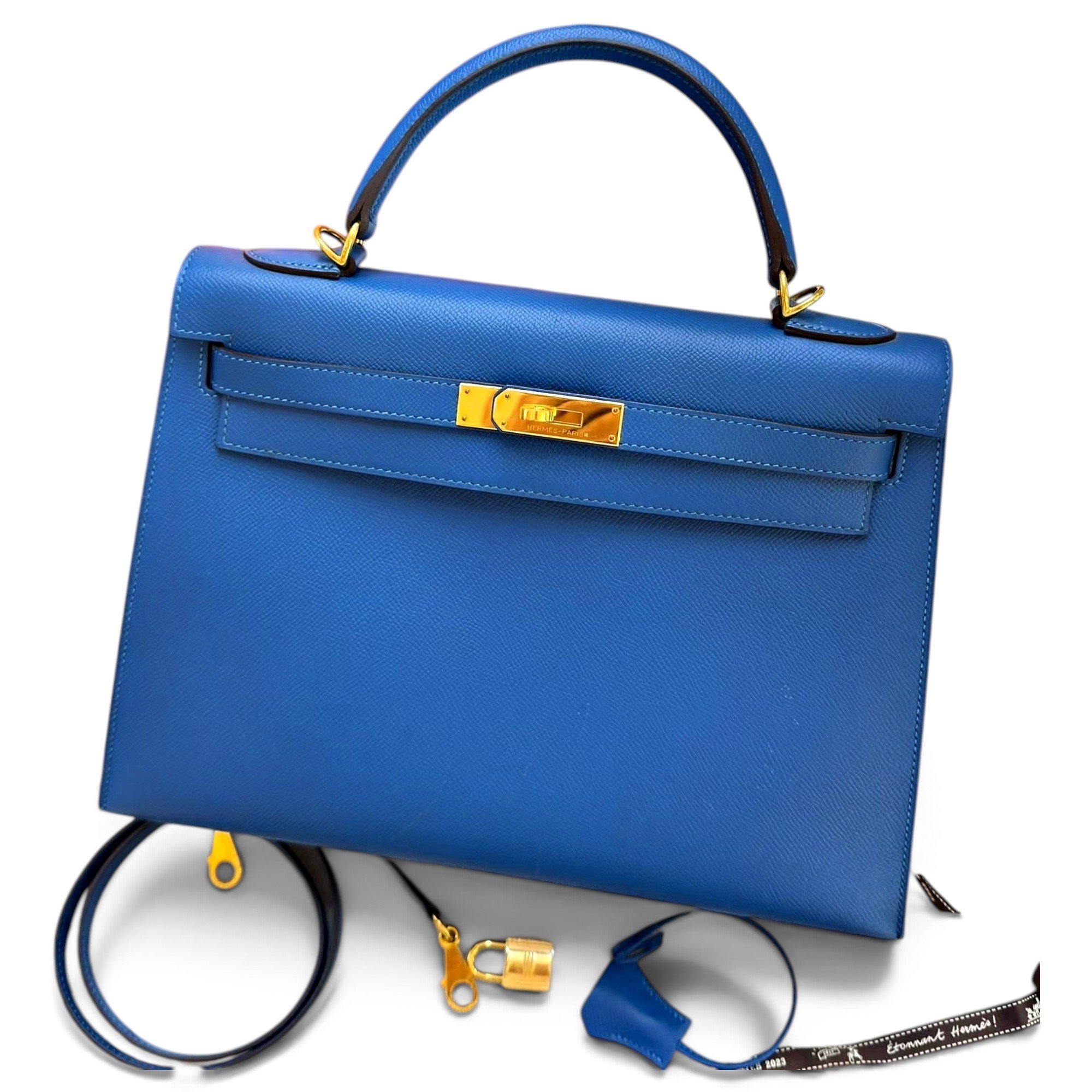 Kelly 32 leather handbag