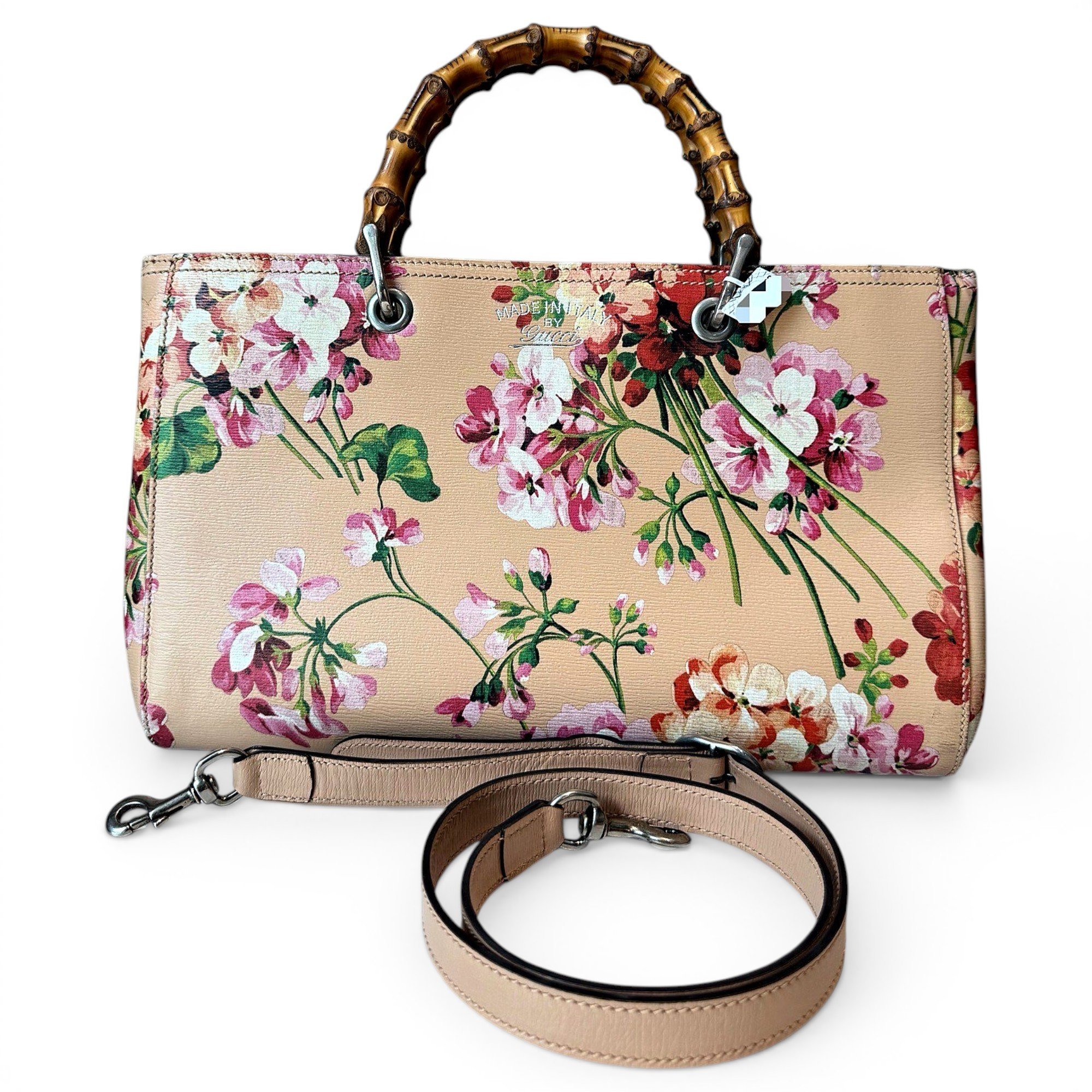 Bamboo Shopper leather tote