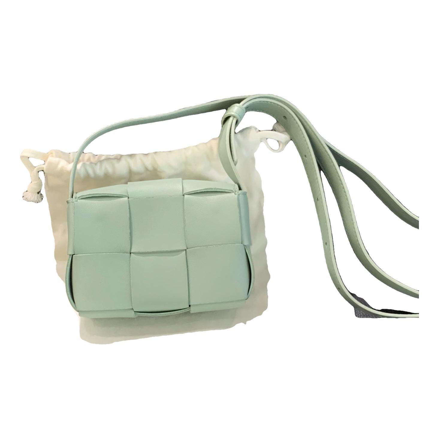 Cassette leather handbag
