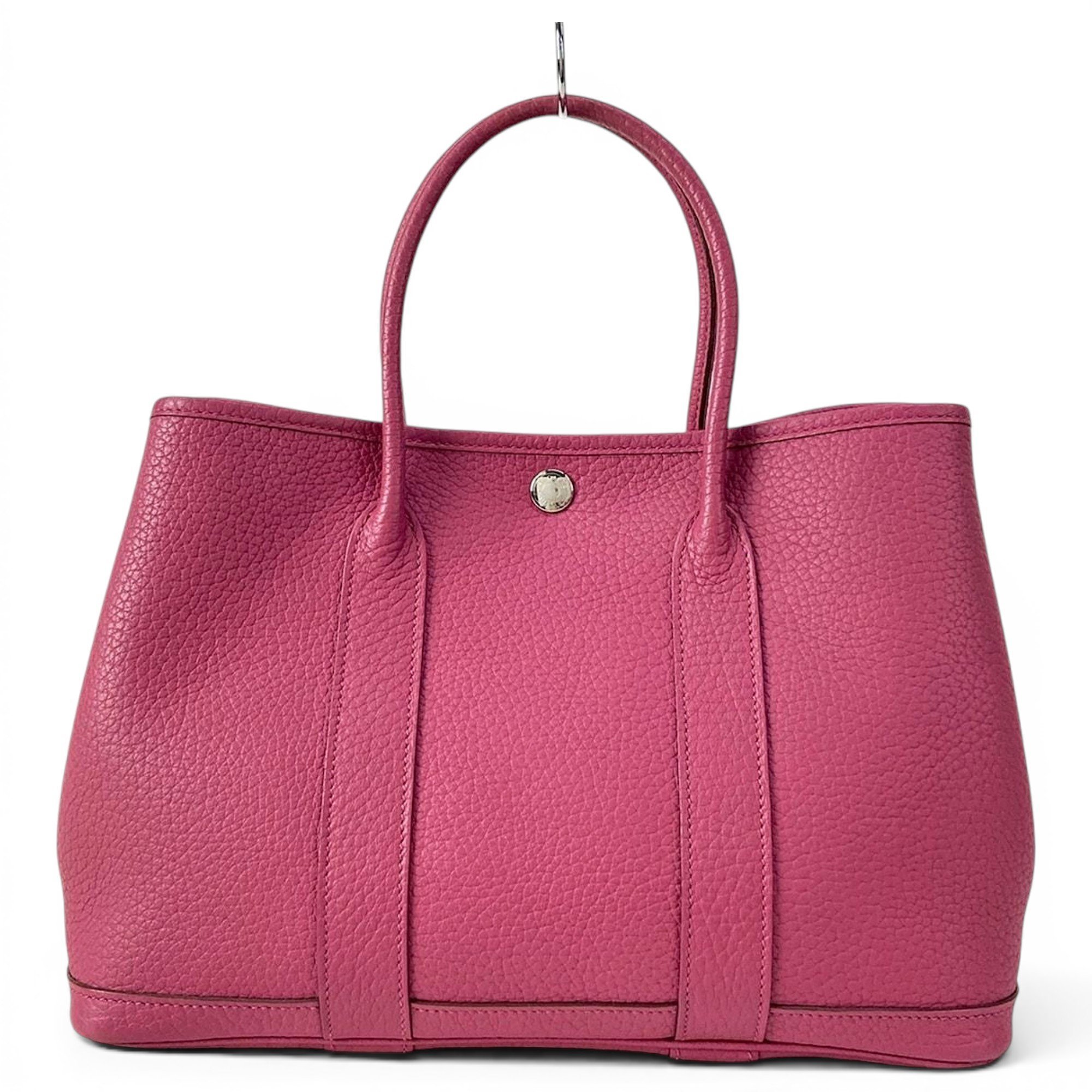Hermes Garden Party Handbag Tosca Negonda Leather