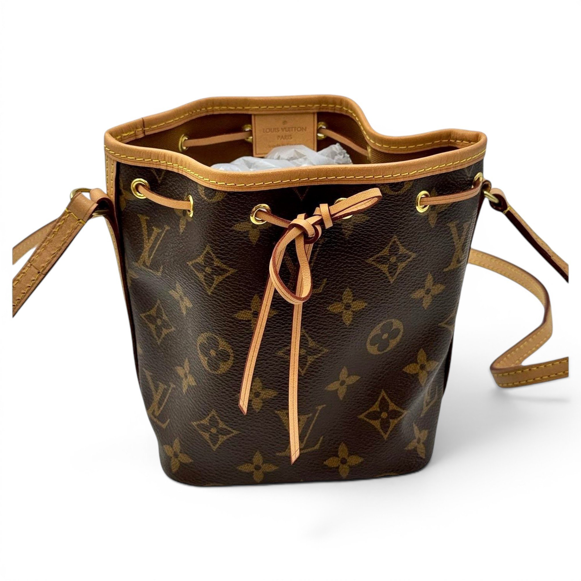 Nano Noé leather handbag