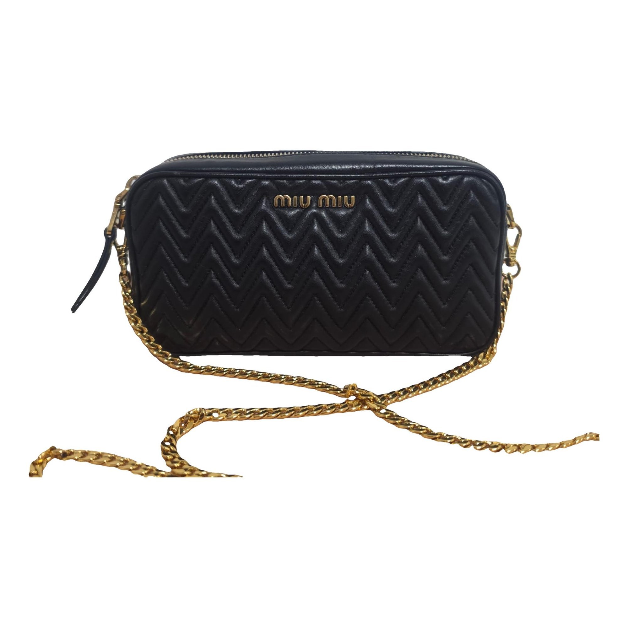 Matelassé leather handbag