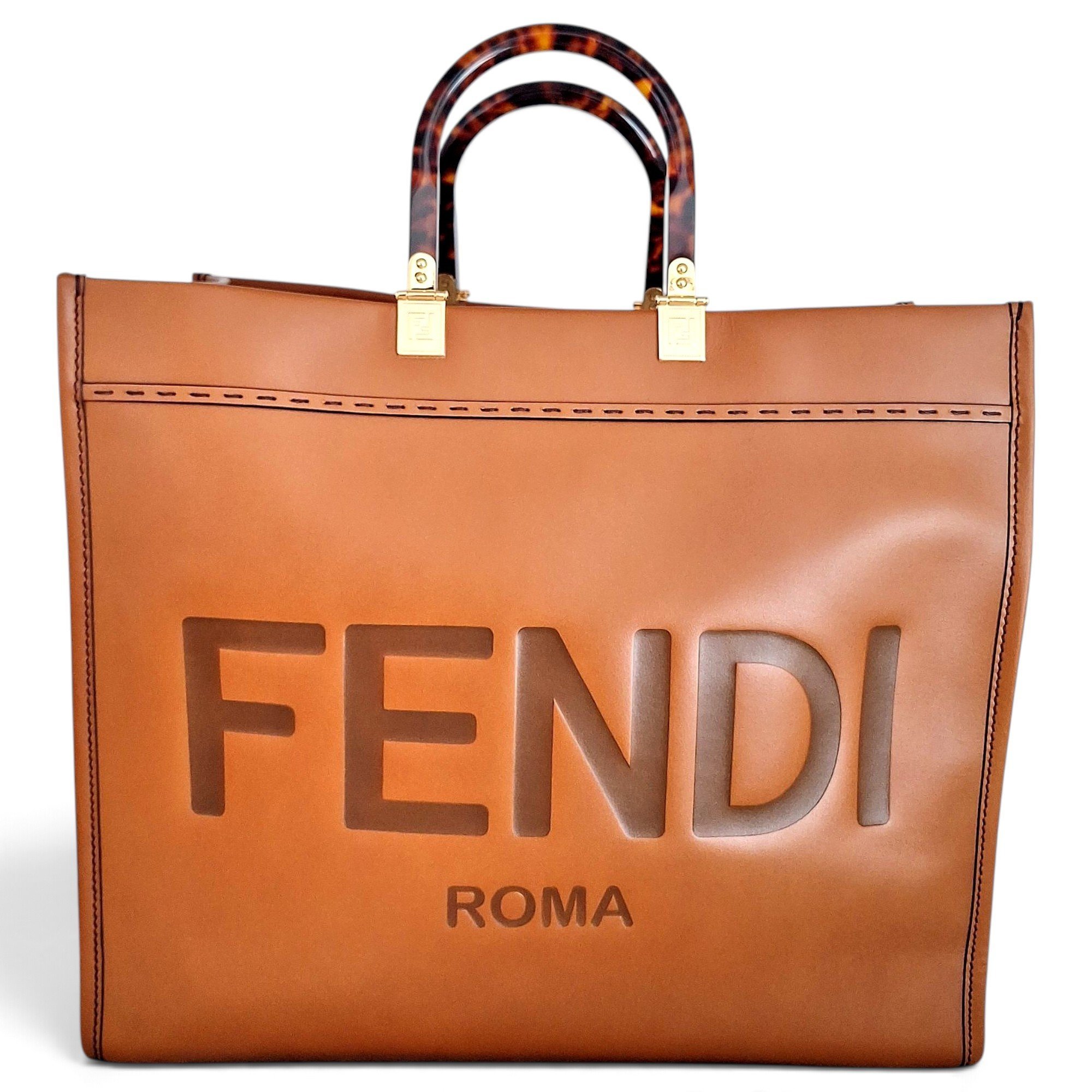 Fendi Sunshine leather tote